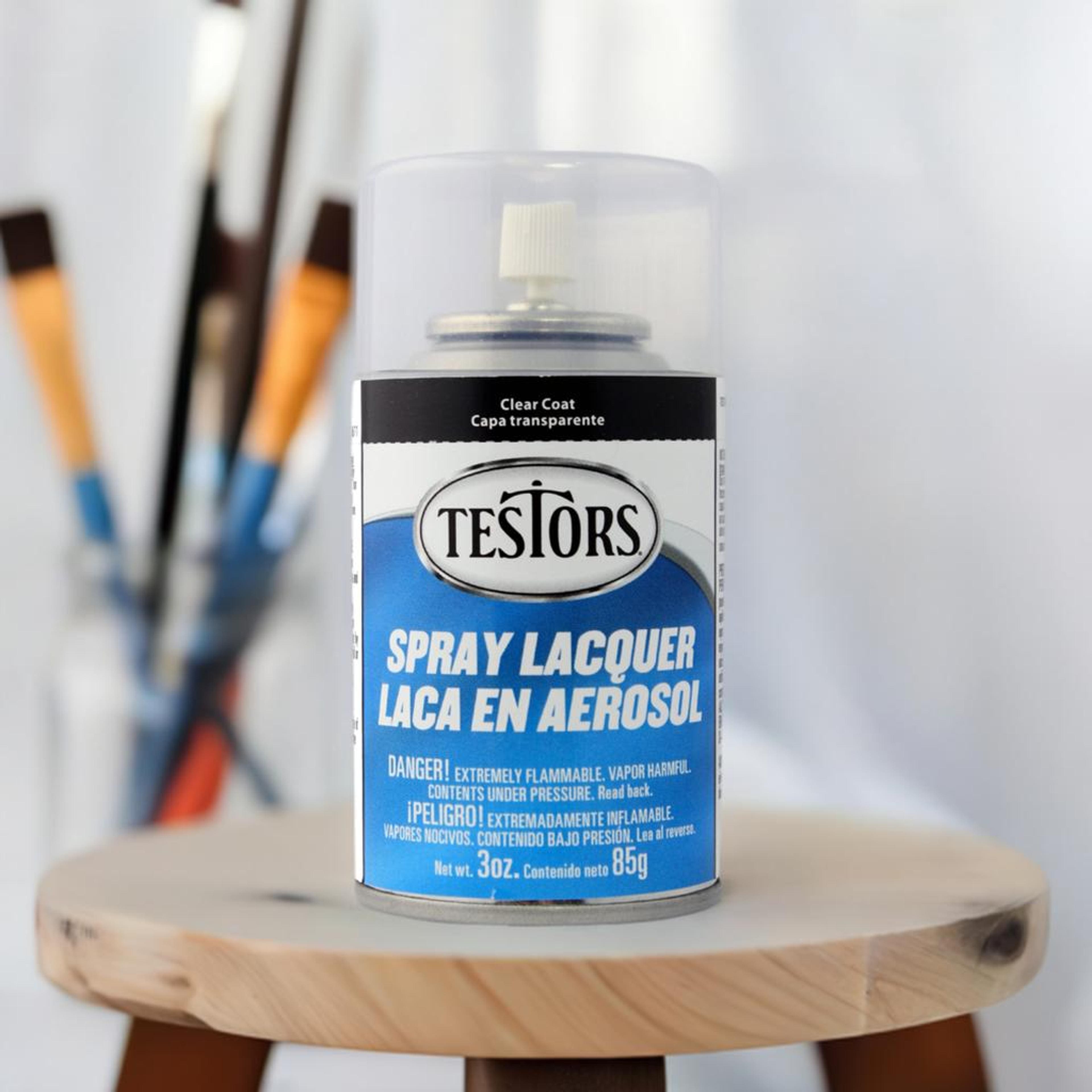 Testors&#xAE; Lacquer Top Coat &#x26; Thinner, Spray Glosscote