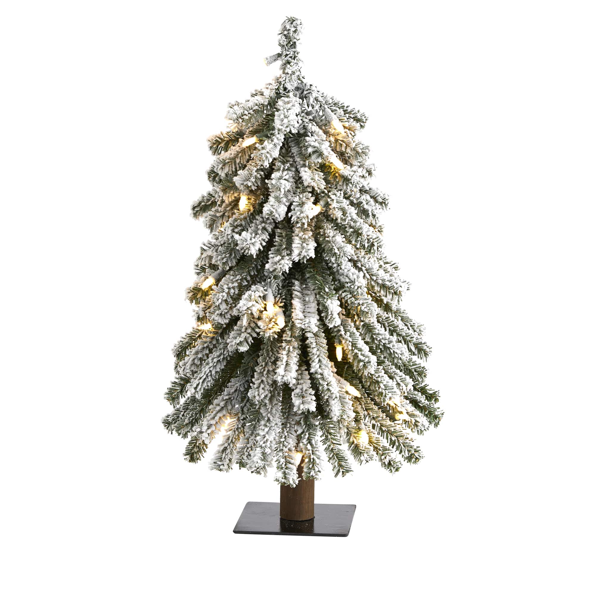 2ft. Pre-Lit Grand Alpine Artificial Christmas Tree, Clear LED Lights