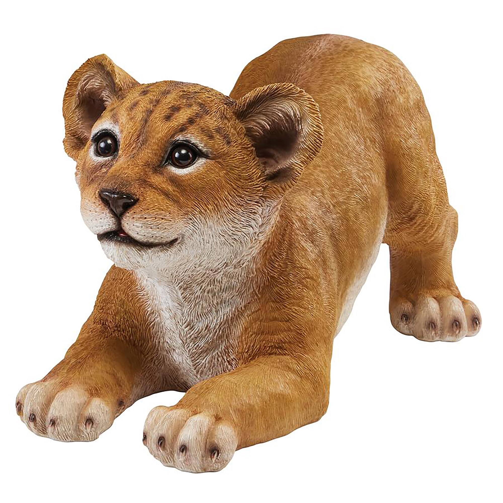Design Toscano 15" Tibesti Lion Cubs of the Sahara Animal Statue