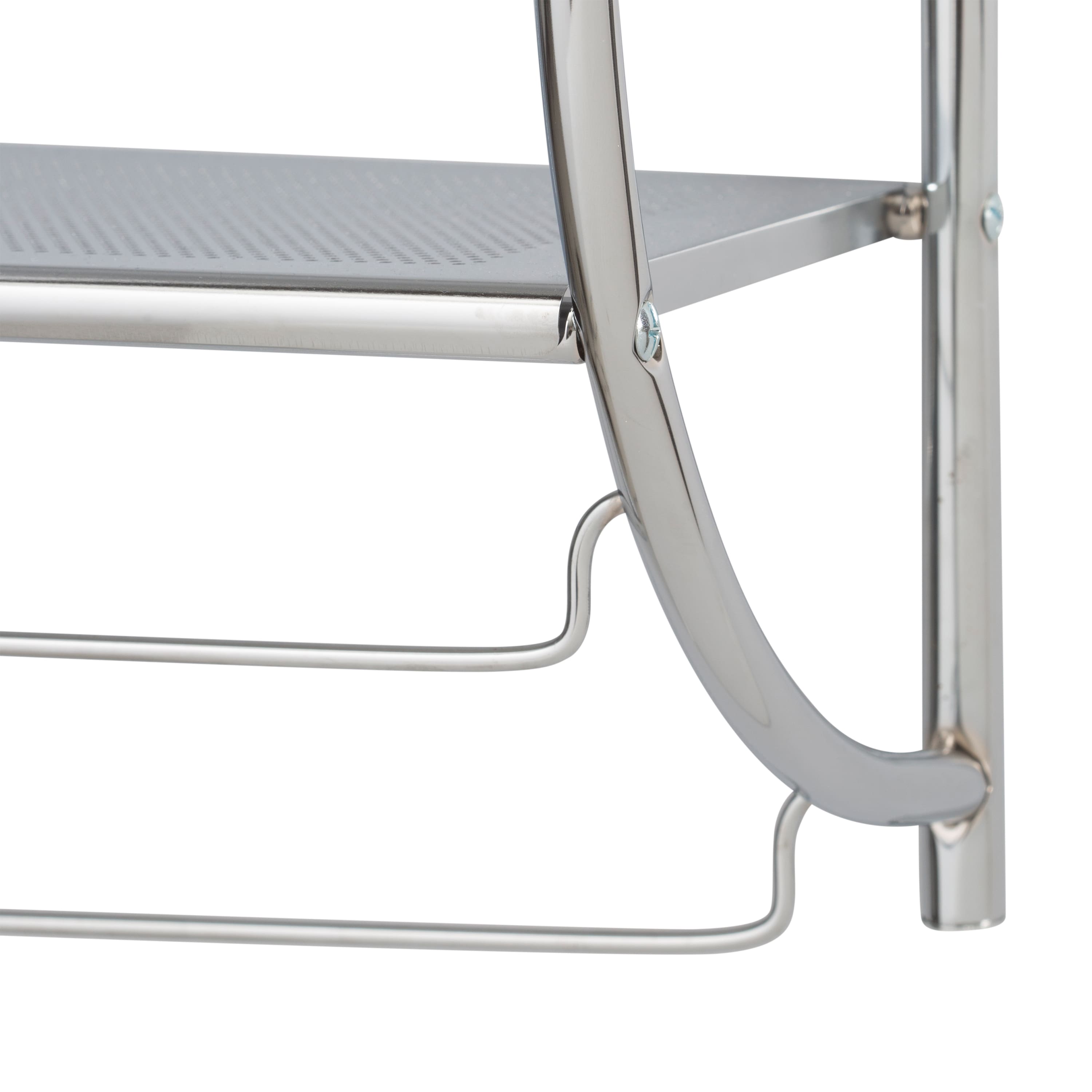 Organize It All 2-Tier Wall Mounted Shelf & Towel Bars
