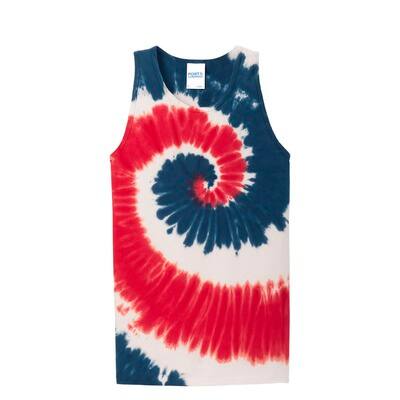 Port & Company Tie-Dye Tank Top in Usa Rainbow | Small | Michaels