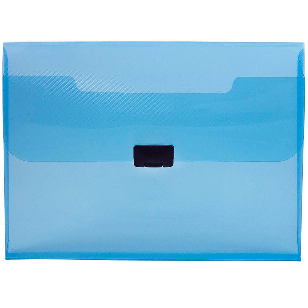 JAM Paper 9.5" x 13.25" Plastic Box Portfolio with Center Buckle