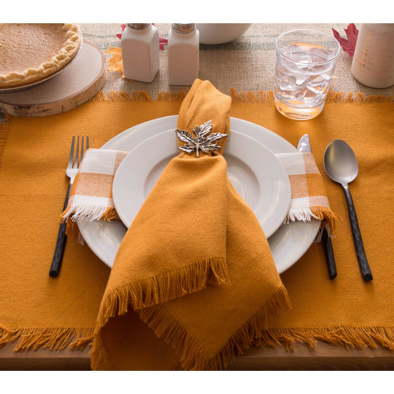 DII&#xAE; Solid Heavyweight Fringed Napkins, 6ct.