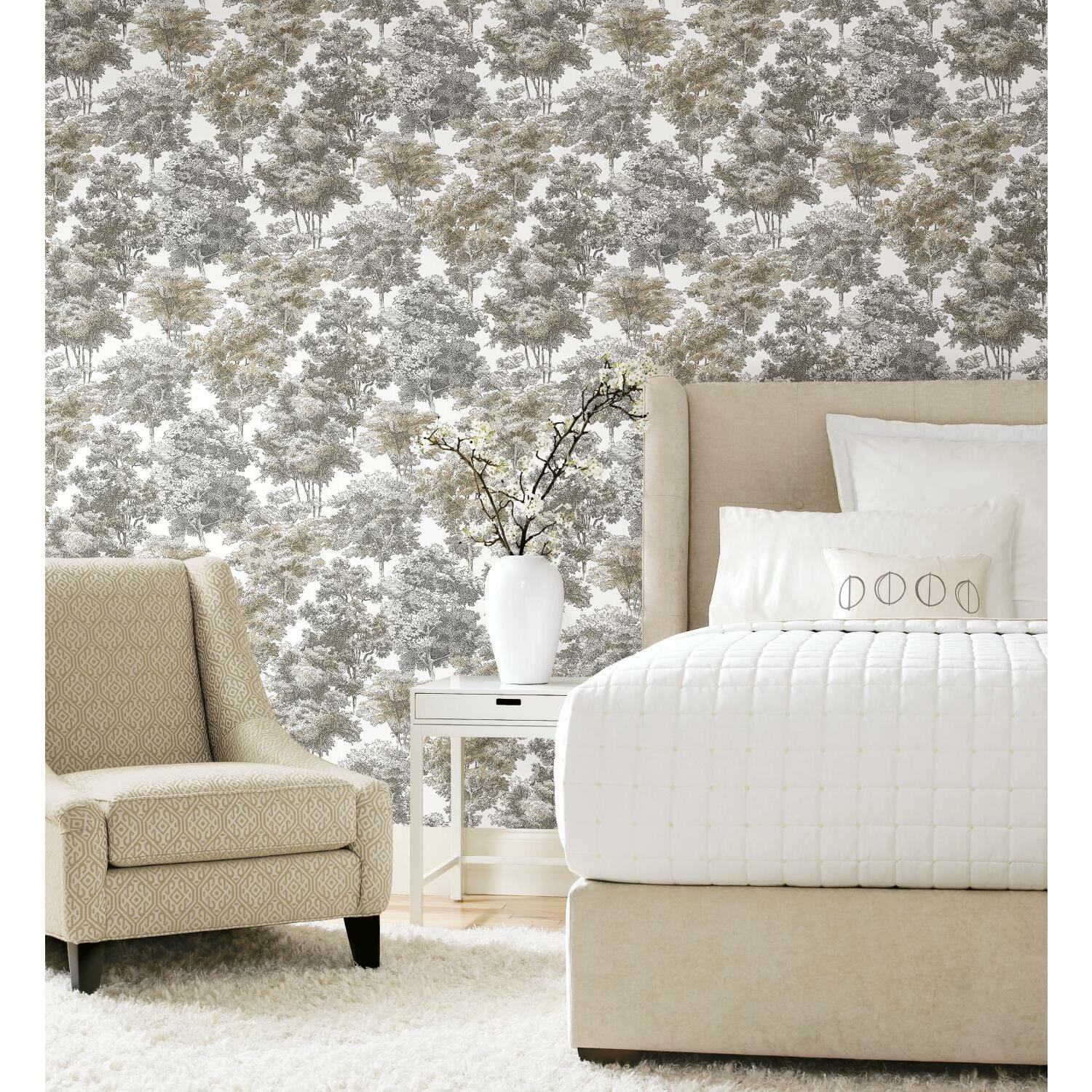 RoomMates Old World Trees Peel &#x26; Stick Wallpaper