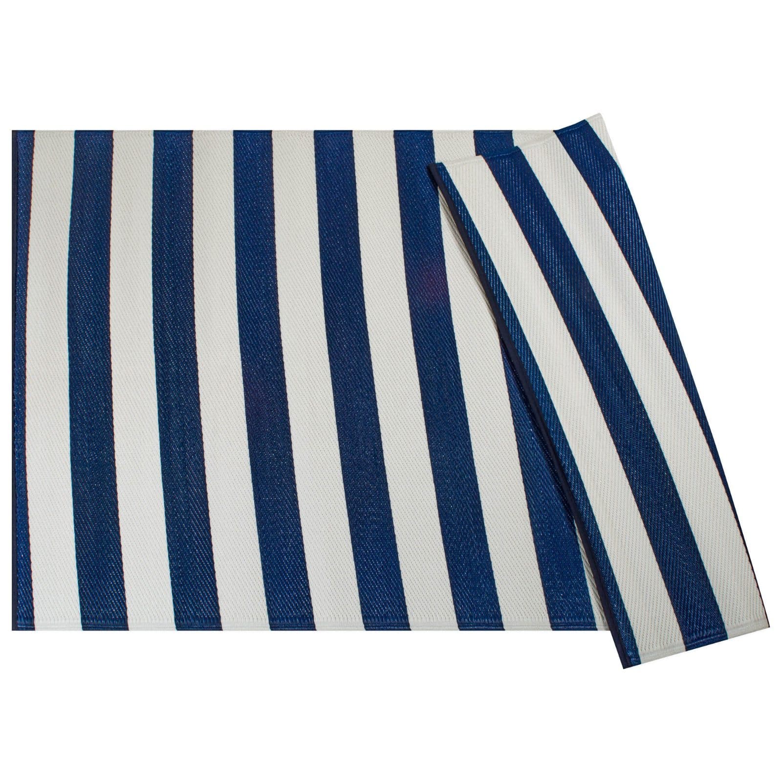 DII&#xAE; Navy &#x26; White Stripe Outdoor Rug, 4ft. x 6ft.