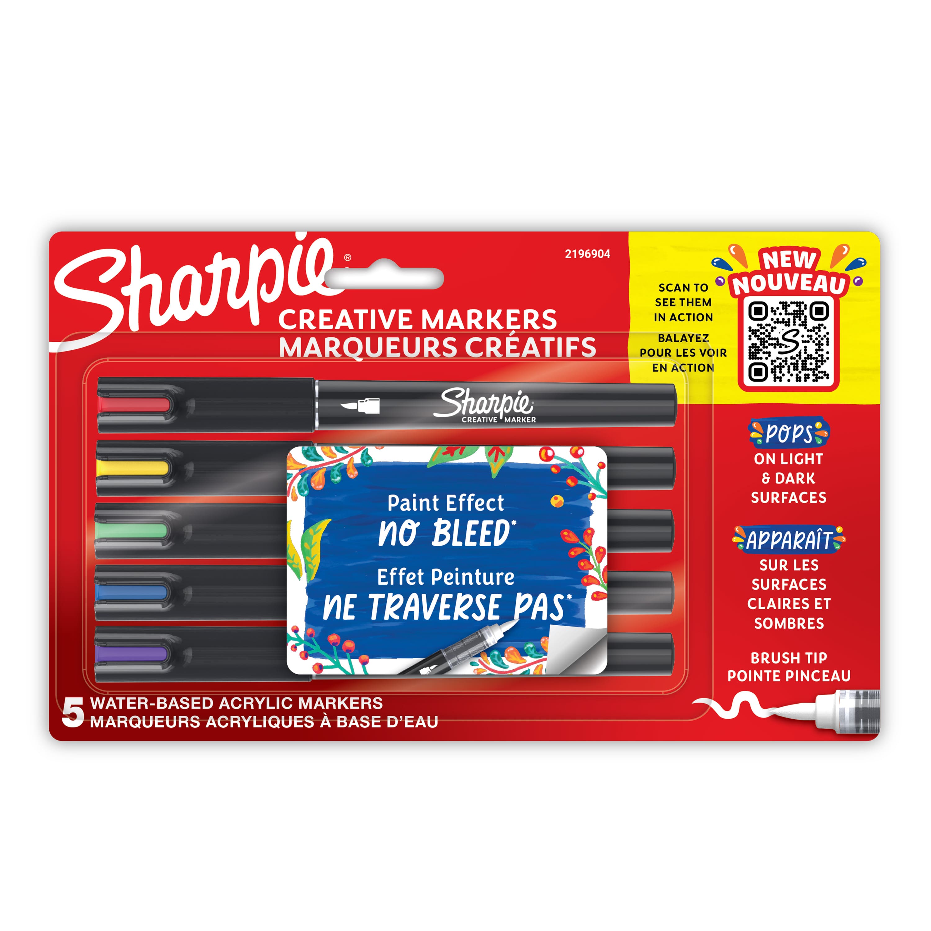Sharpie&#xAE; 5 Color Brush Tip Creative Markers