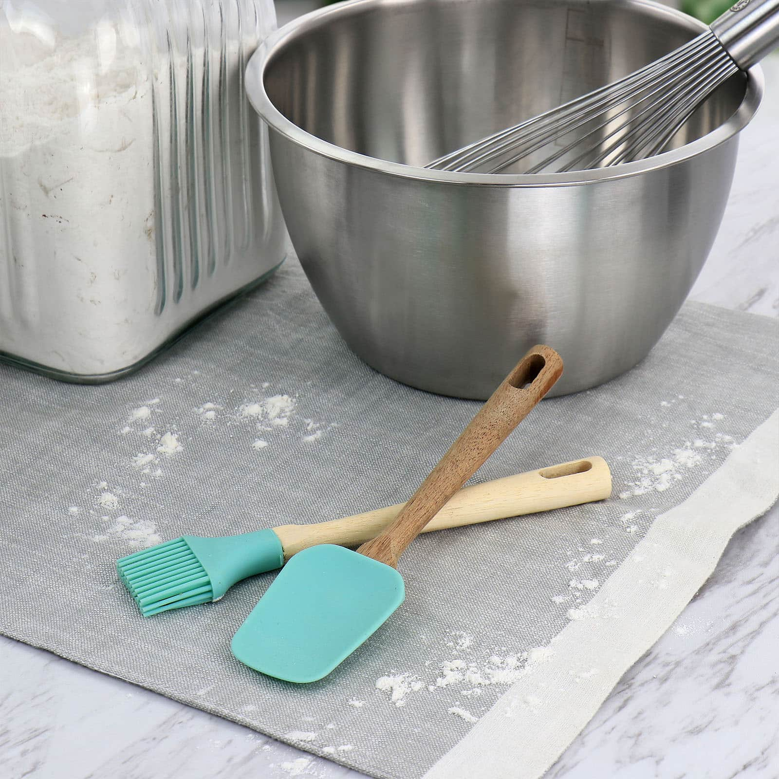 Martha Stewart Silicone Mini Spoonula in Gray 