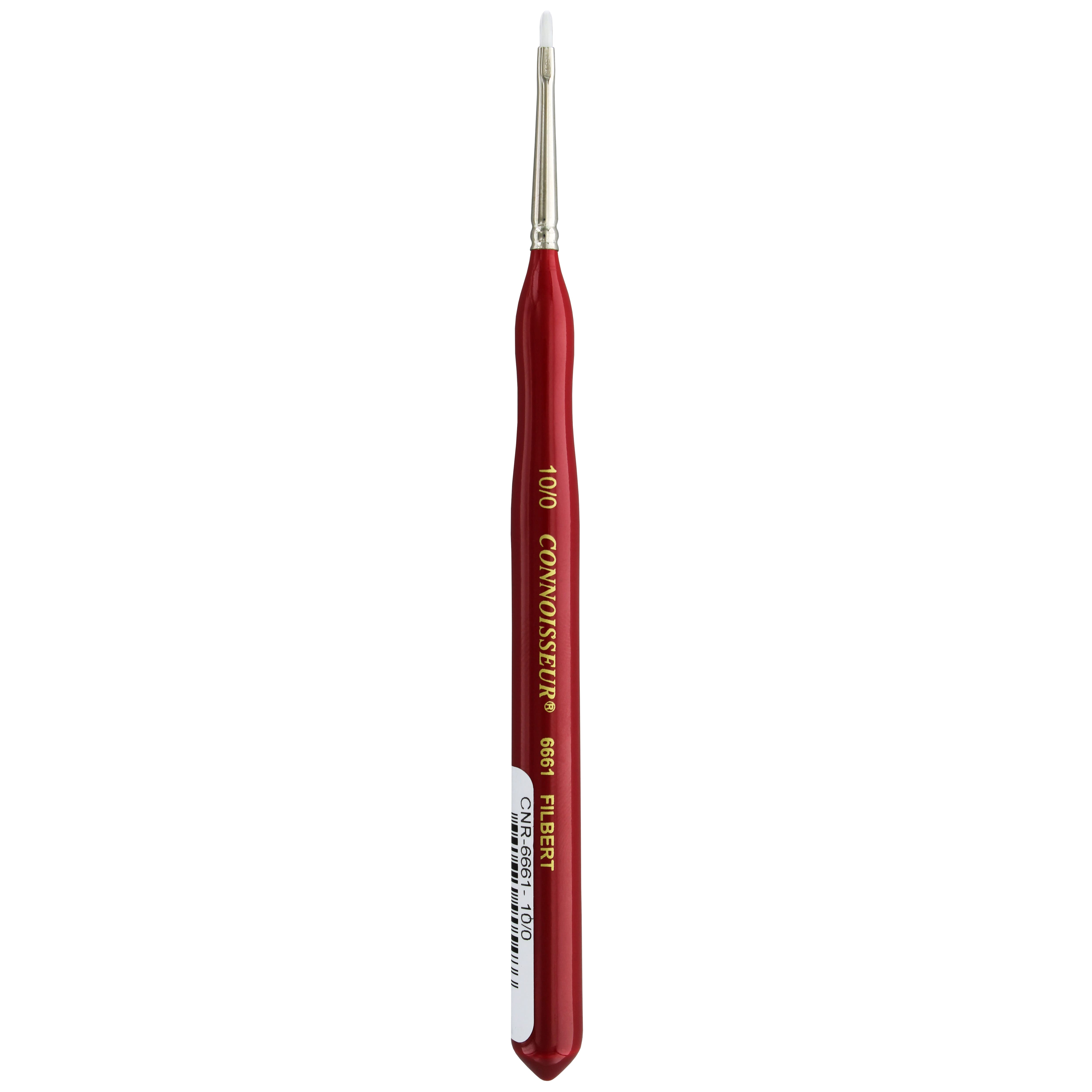 Connoisseur® White Taklon Mini Detail Filbert Brush, 10/0