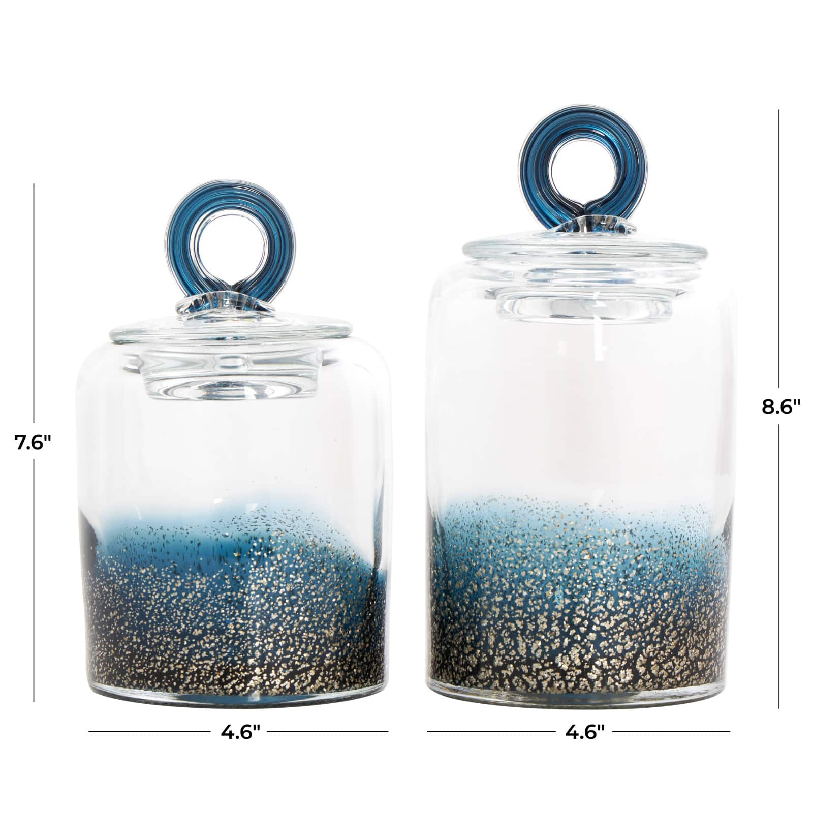 Handmade Glass Decorative Jar Set