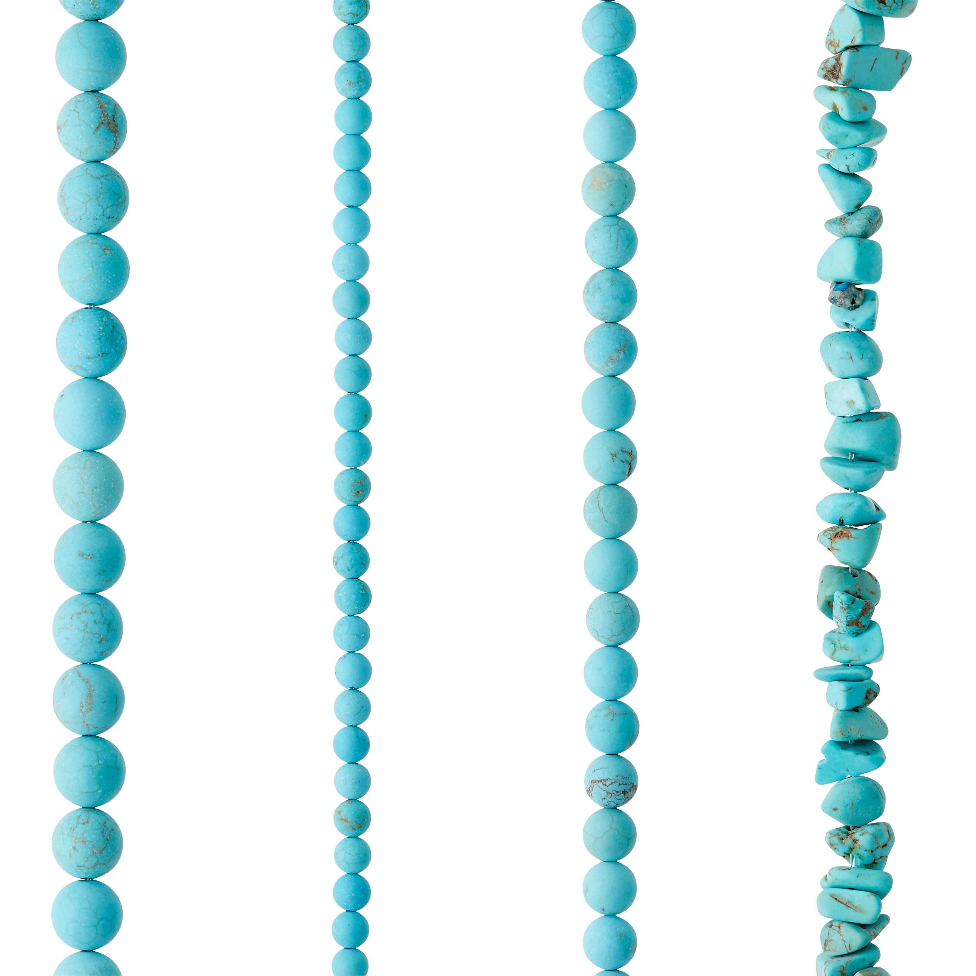 6 Pack: Turquoise-Dyed Howlite Beads Value Pack by Bead Landing&#x2122;