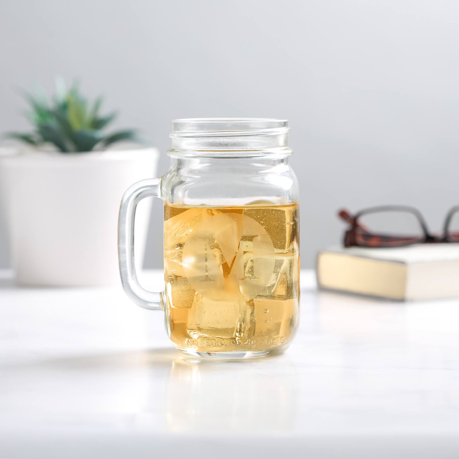 Hortense B. Hewitt Co. Engraved Mason Jar