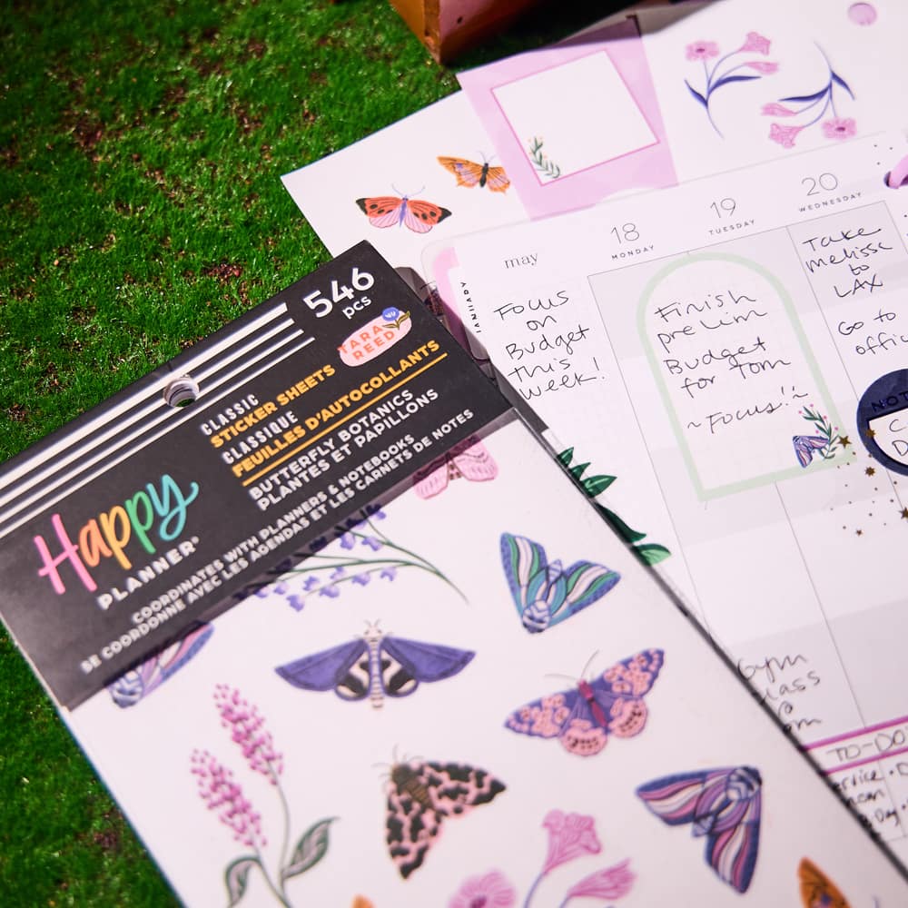 The Classic Happy Planner&#xAE; Butterfly Botanics Sticker Book