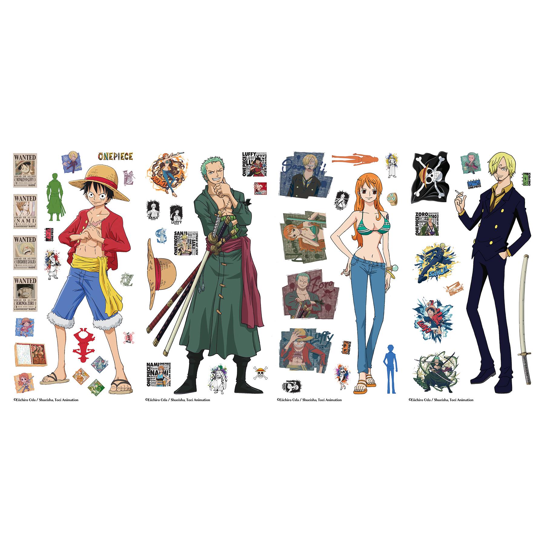 RoomMates One Piece Straw Hat Crew Peel & Stick Wall Decals