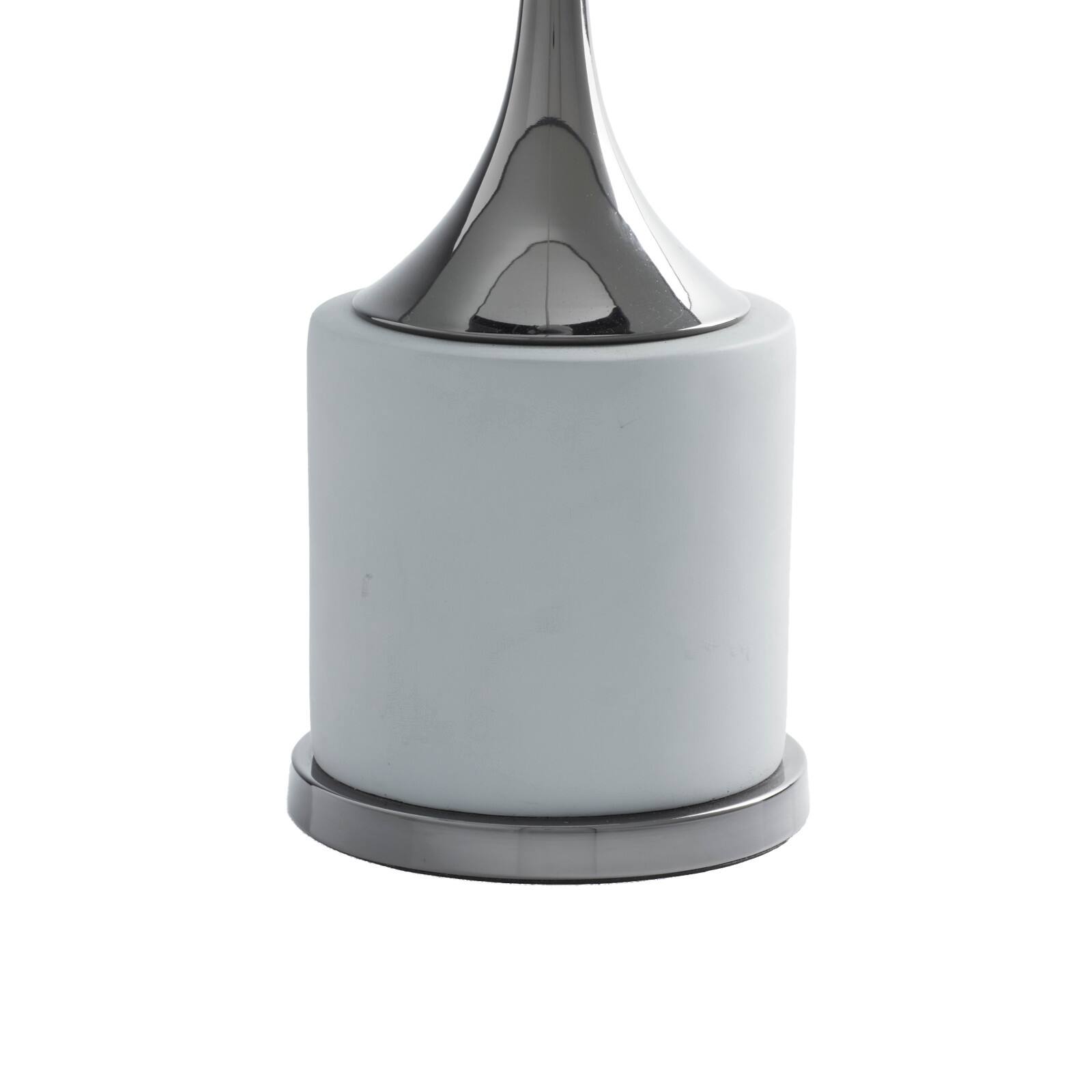 Grey Metal Traditional Table Lamp, 24" x 15" x 15"