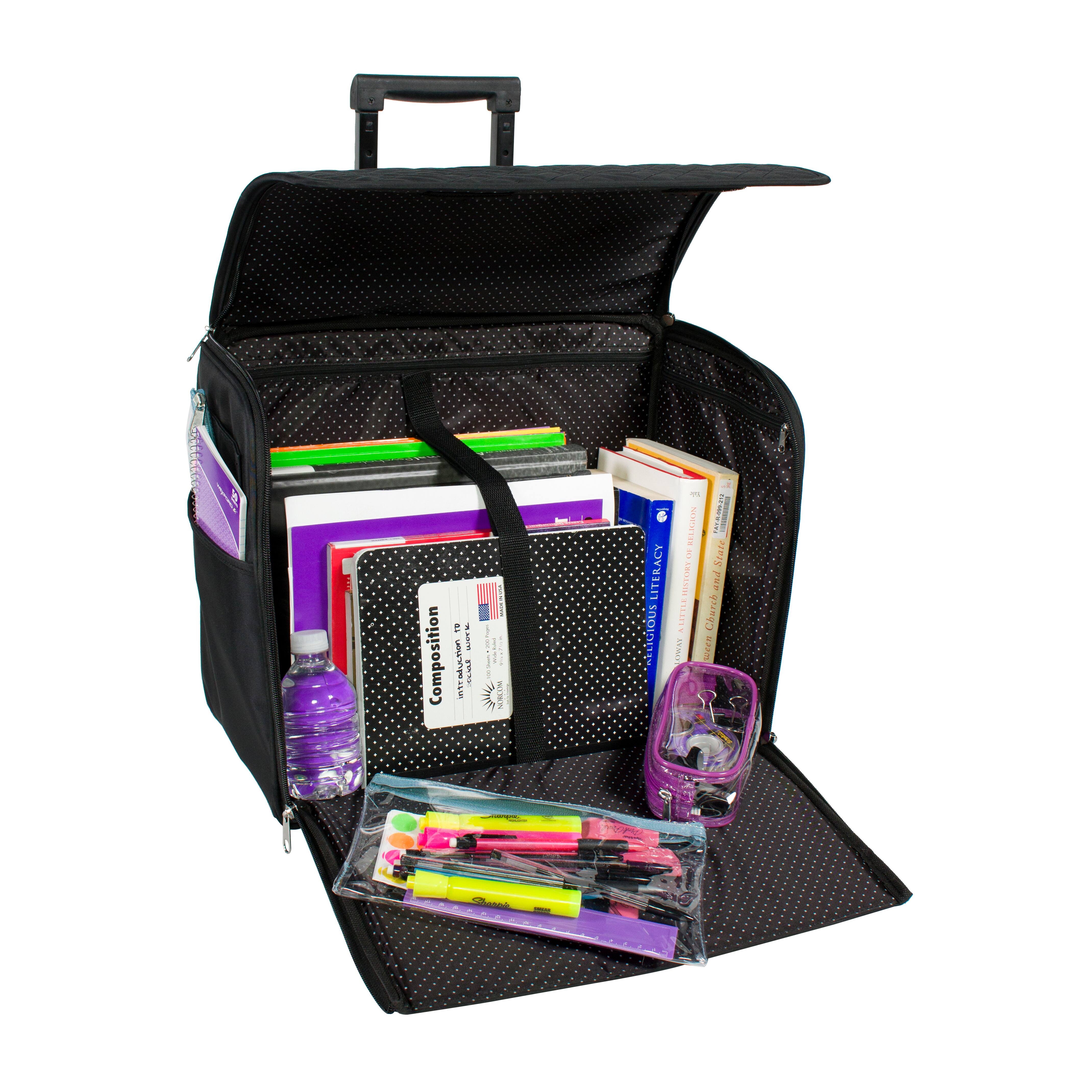 Everything Mary Black Rolling Sewing Machine Tote | Michaels