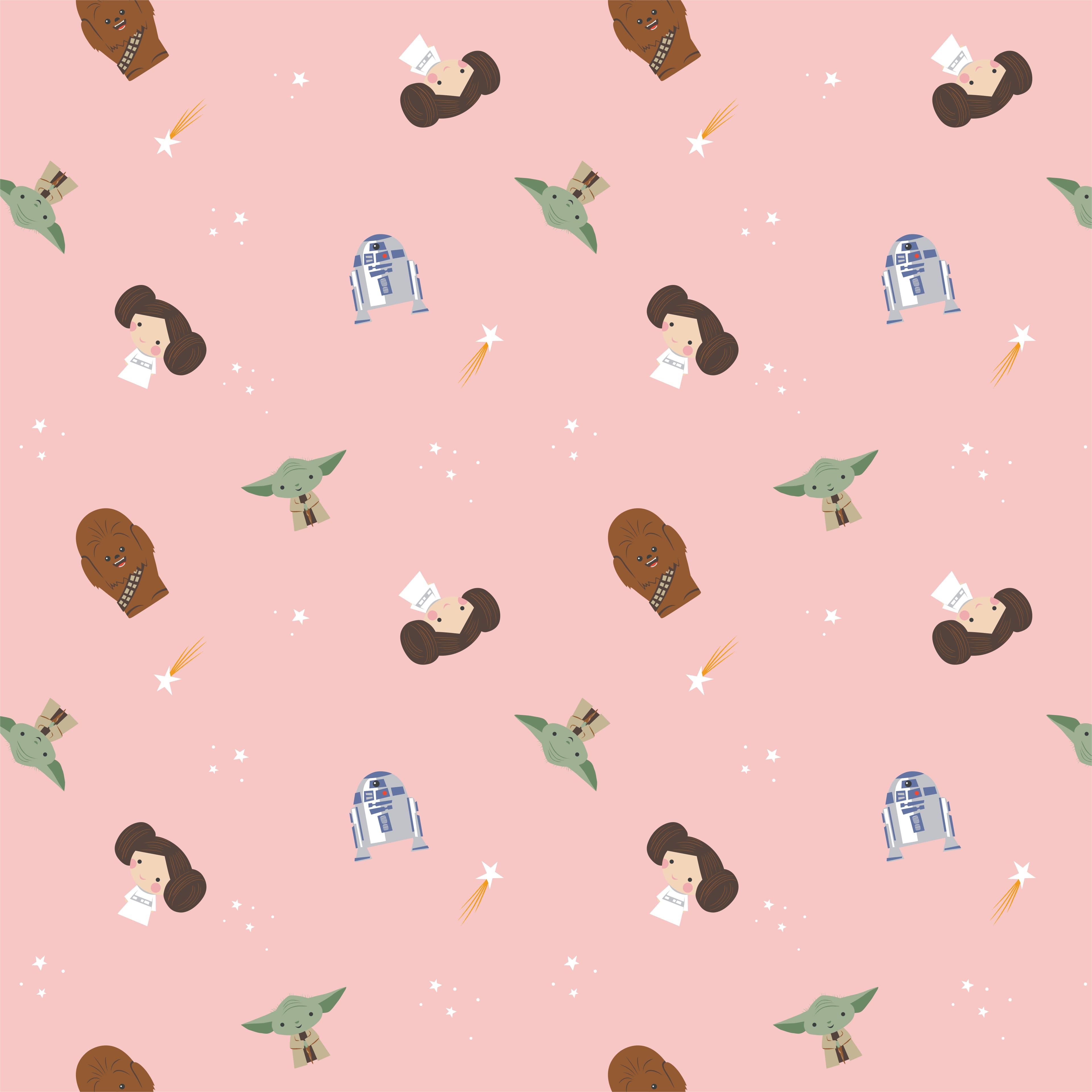 Star Wars&#x2122; Rebel Dreams on Pink Cotton Fabric