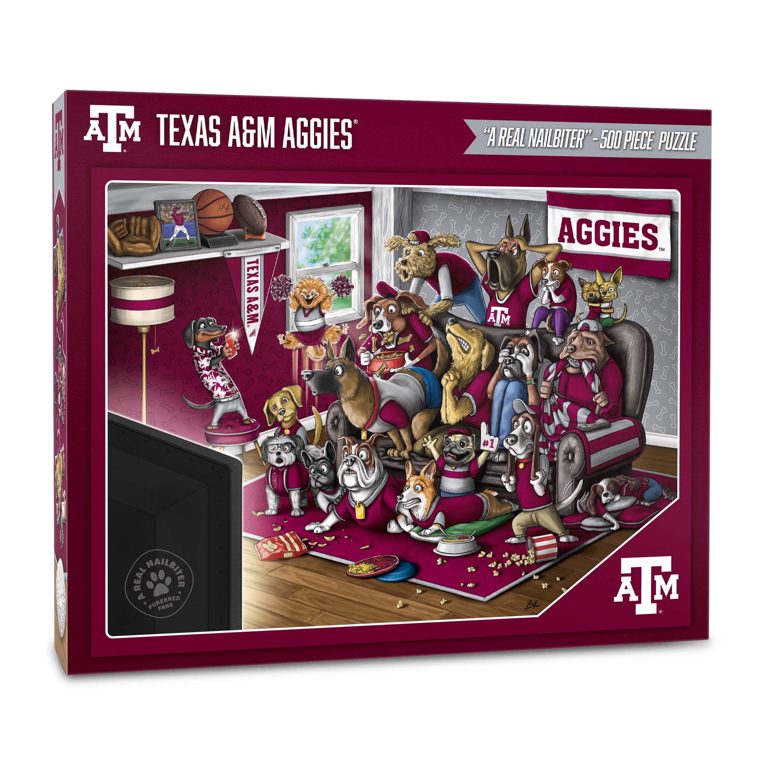 College Football Purebred Fans A Real Nailbiter 500 Piece Puzzle