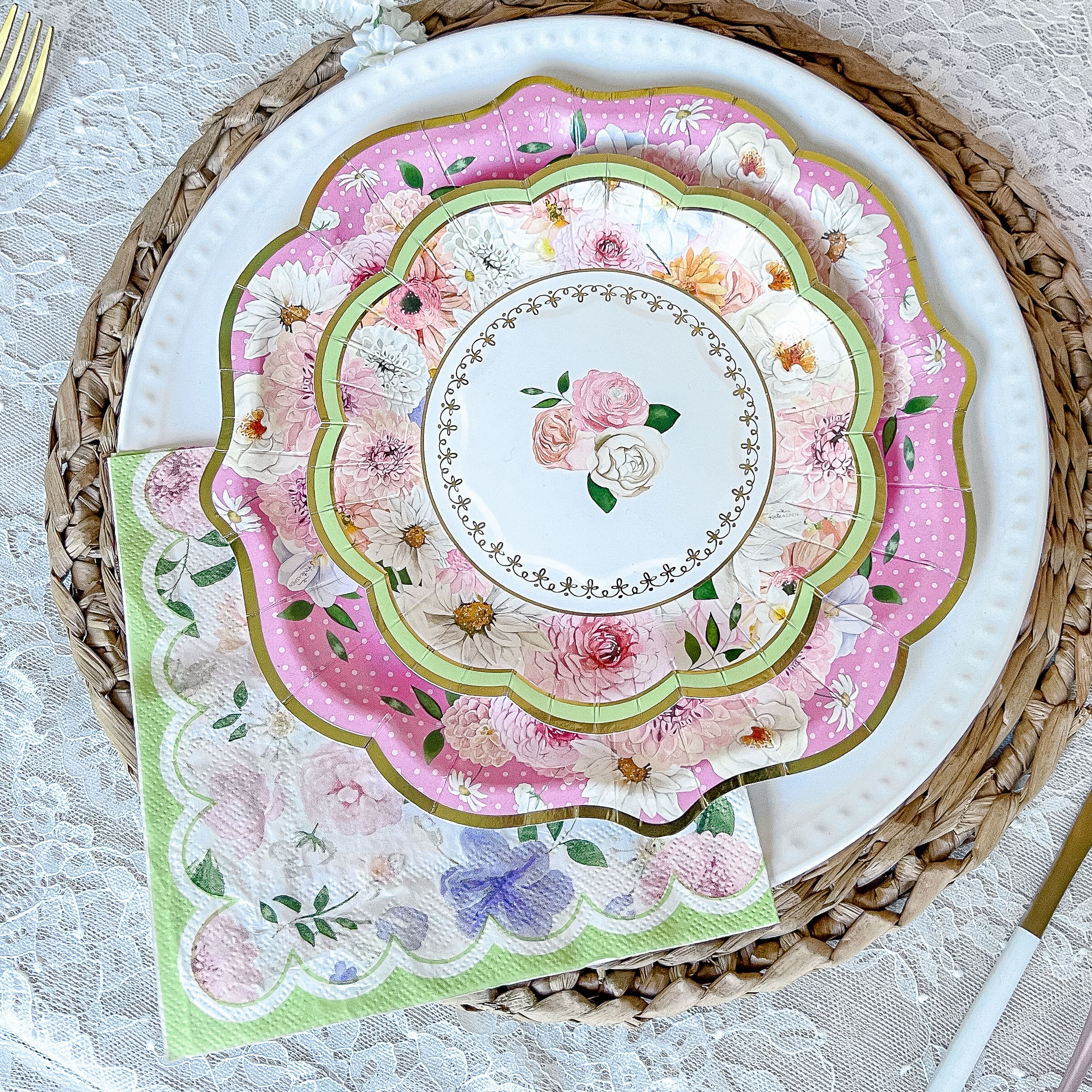 Kate Aspen® Tea Time Party 2-Ply Paper Napkins Set