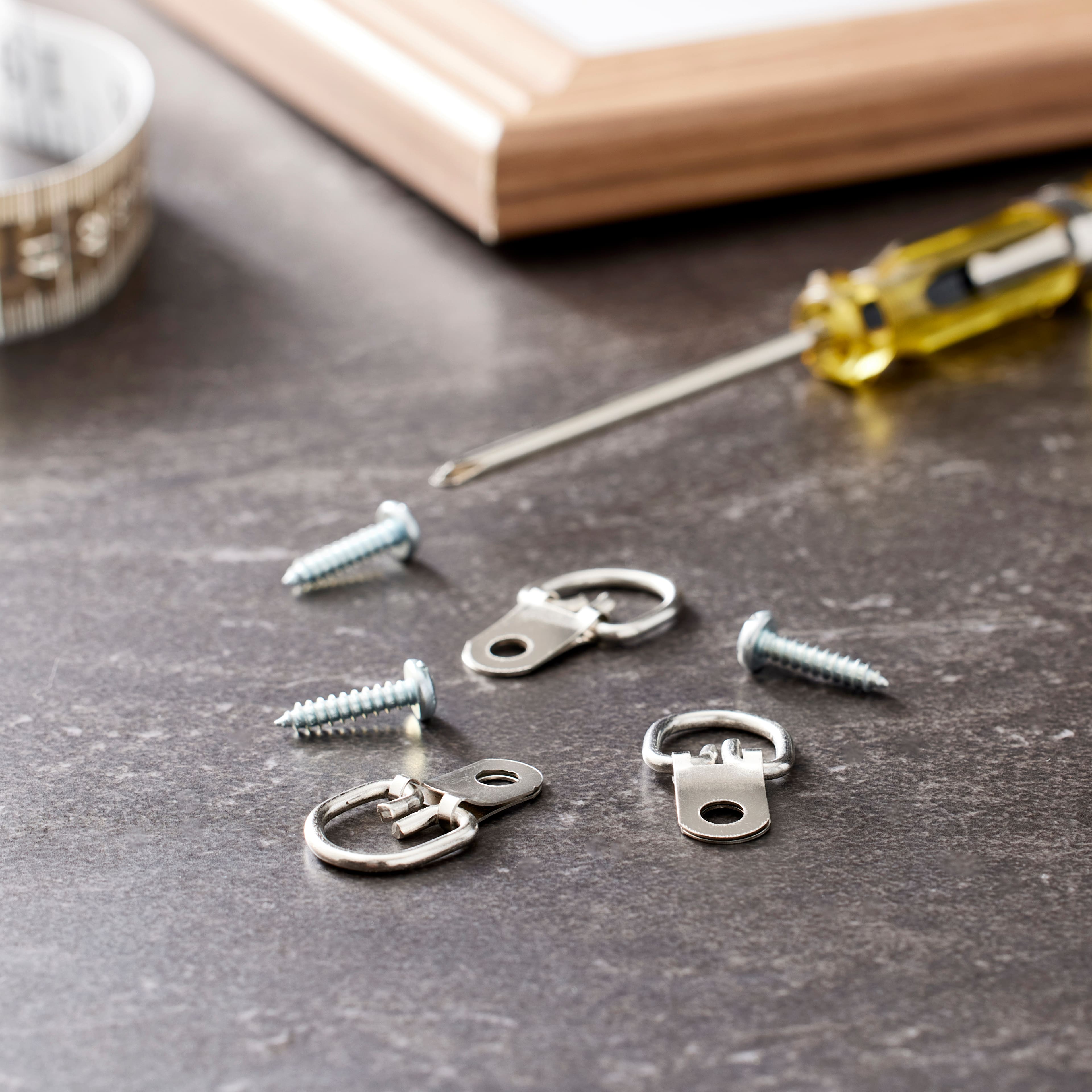 24 Packs: 3 ct. (72 total) 50lb. 1-Hole D-Ring Hanger by Studio Décor®