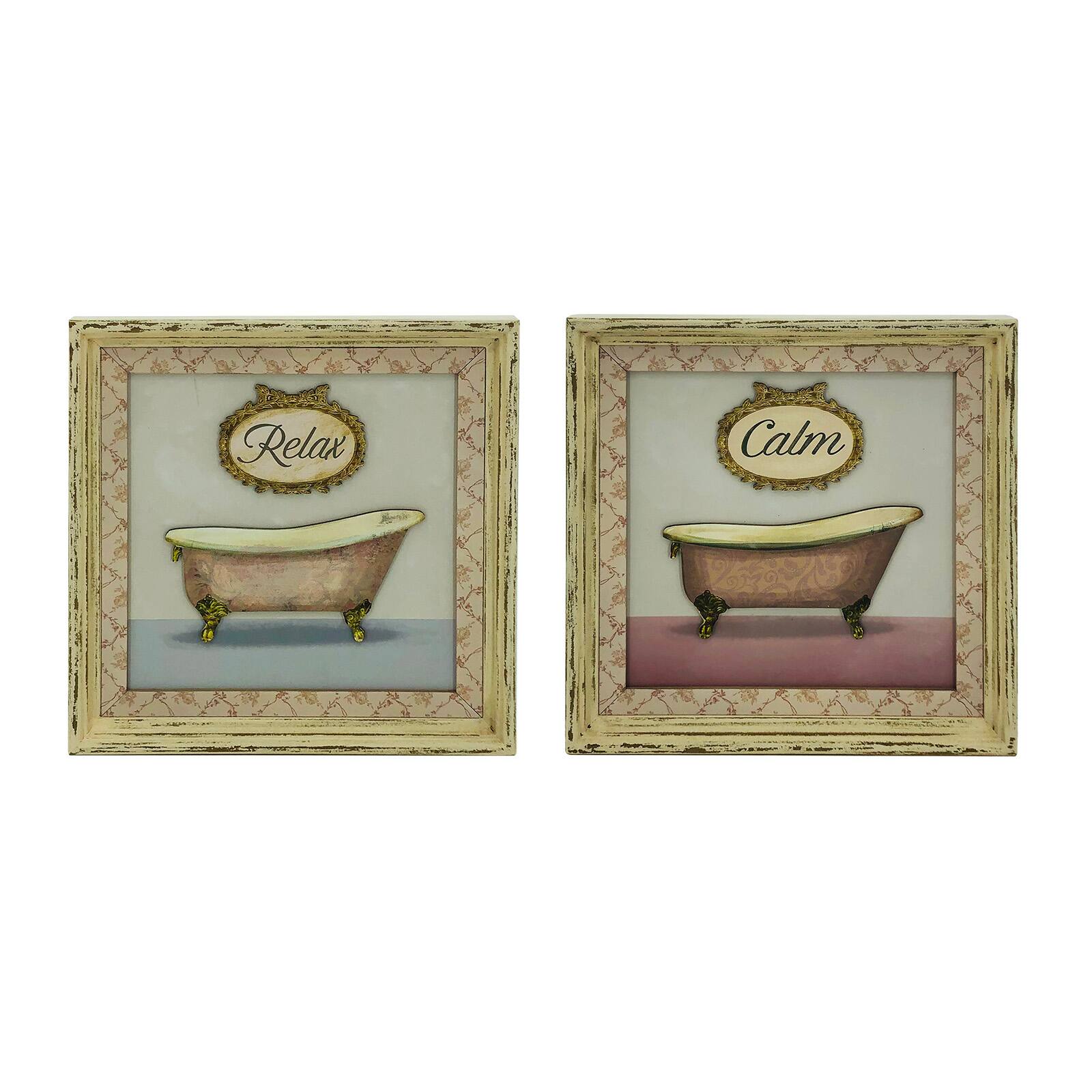 Assorted Vintage Bathtub Wall Art by Ashland® Spring Wall Decor