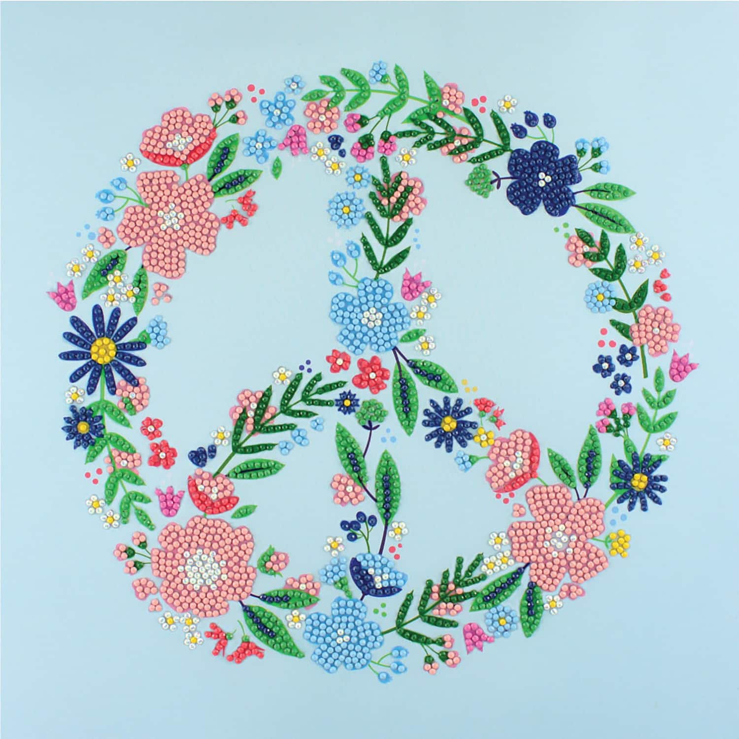 Camelot® Dots Floral Peace Sign Diamond Painting Kit
