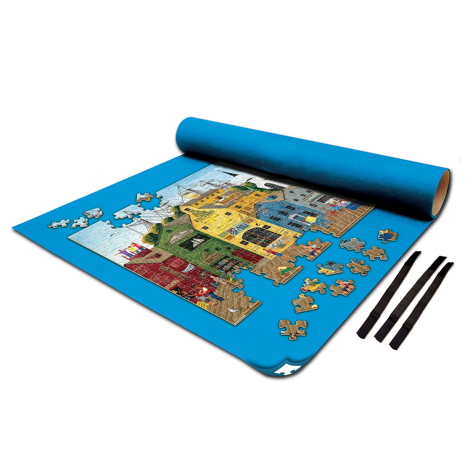 Jeffergarden Jigsaw Puzzles Mat Playmat Roll Up Jigsaw Storage Feutre Tapis  Puzzles Couverture Gris