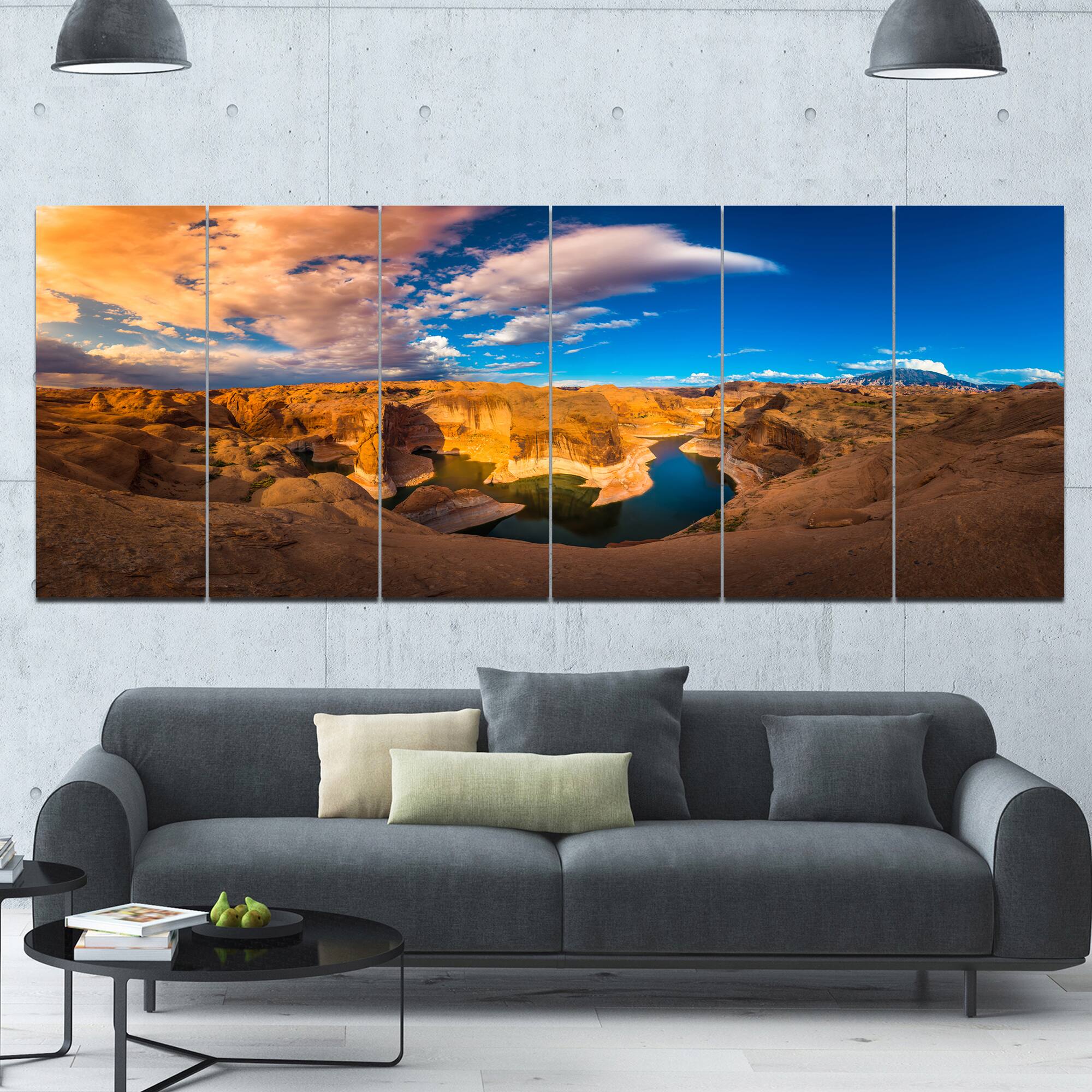 Designart - Reflection Canyon Lake Powell - Landscape Canvas Art Print