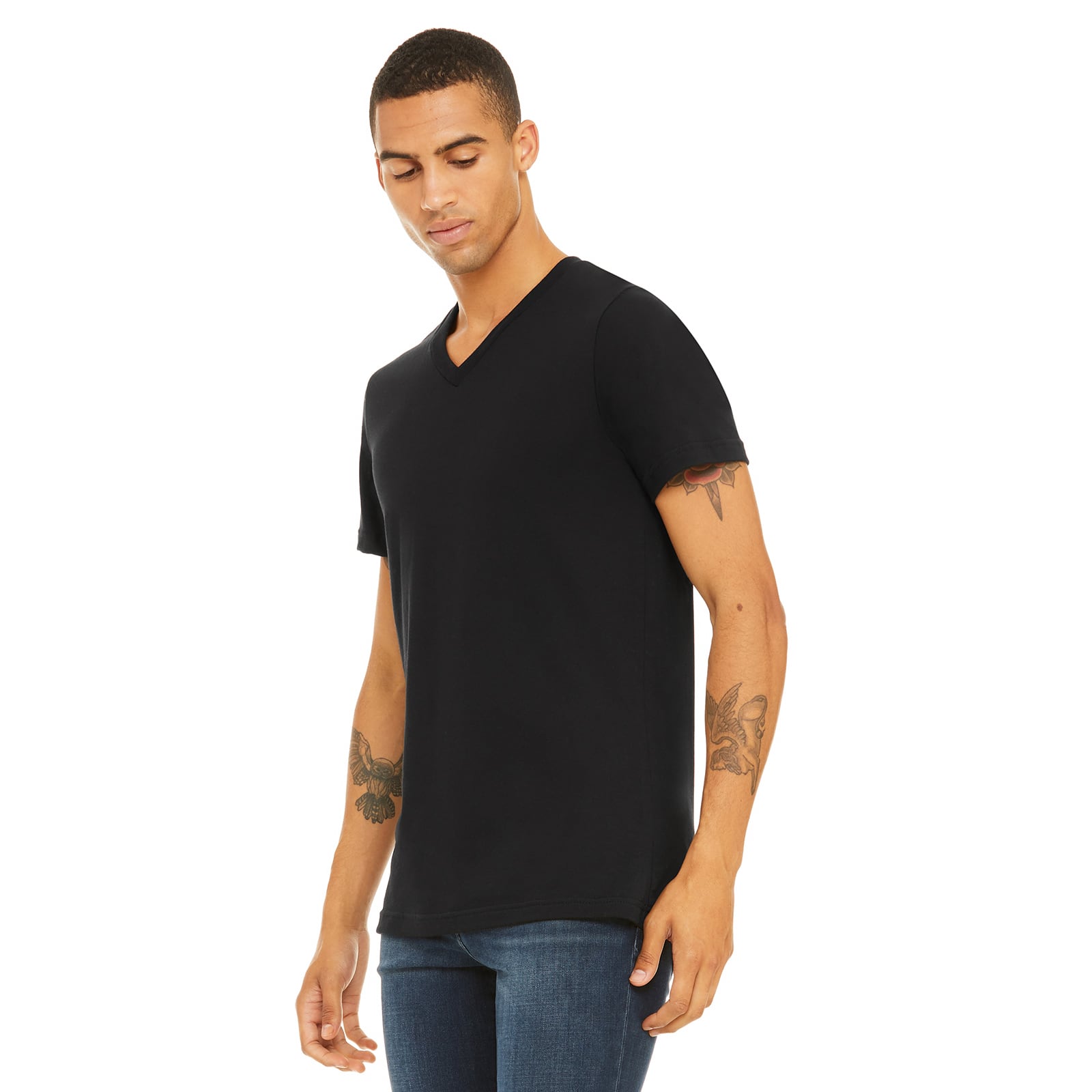 BELLA+CANVAS&#xAE; Short Sleeve V-Neck Adult Unisex Cotton Jersey T-Shirt