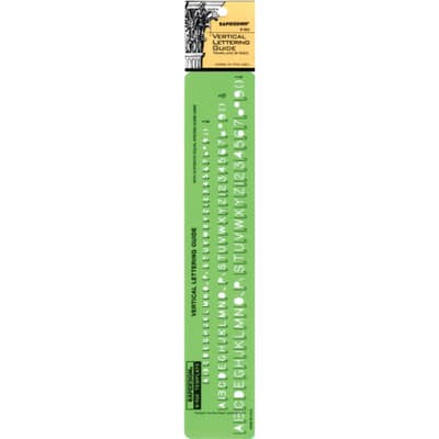 Pickett® RapiDesign® Vertical Lettering Guide Inking Template | Michaels