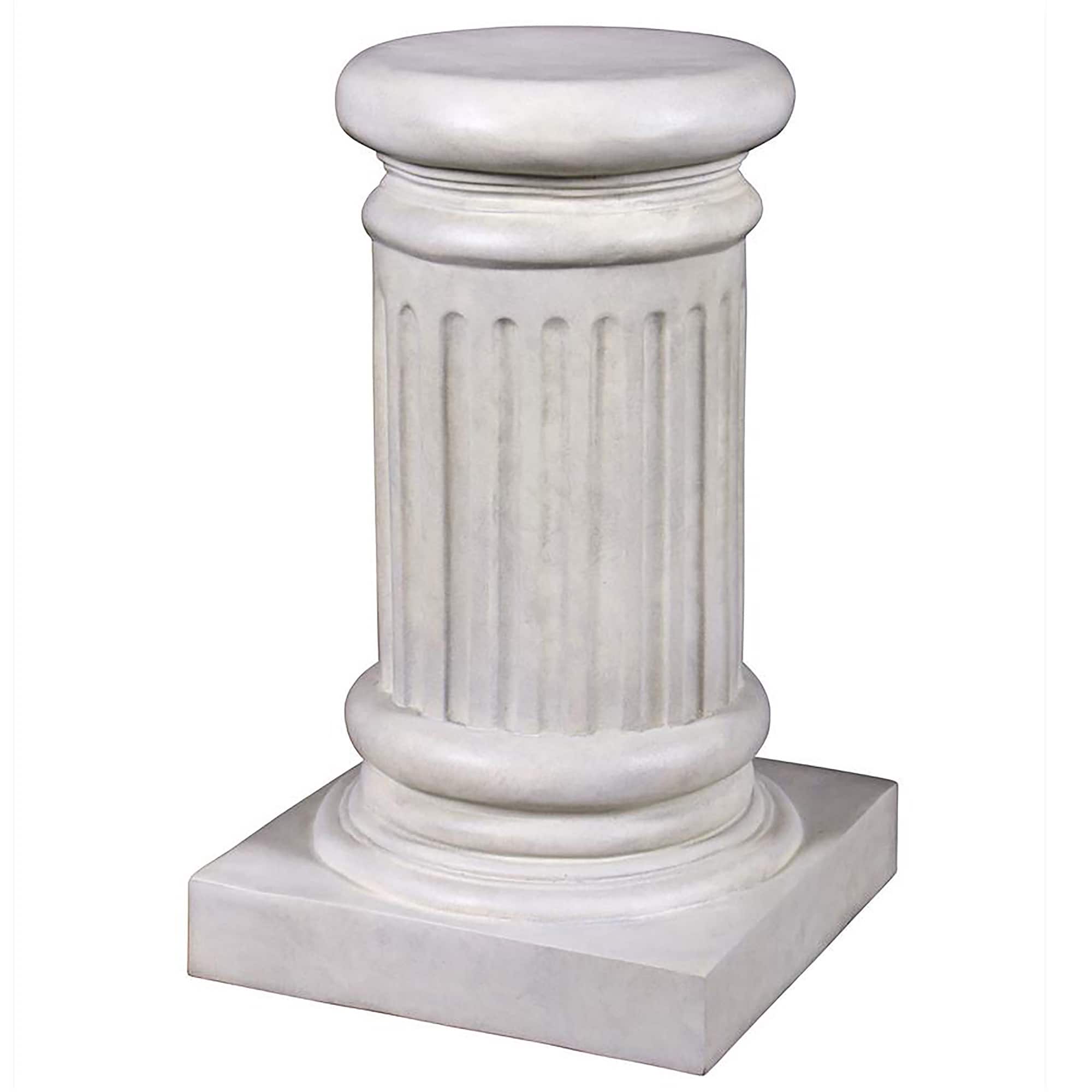 Design Toscano&#xAE; 20&#x22; Small Classical Greek Fluted Garden Statuary Pedestal