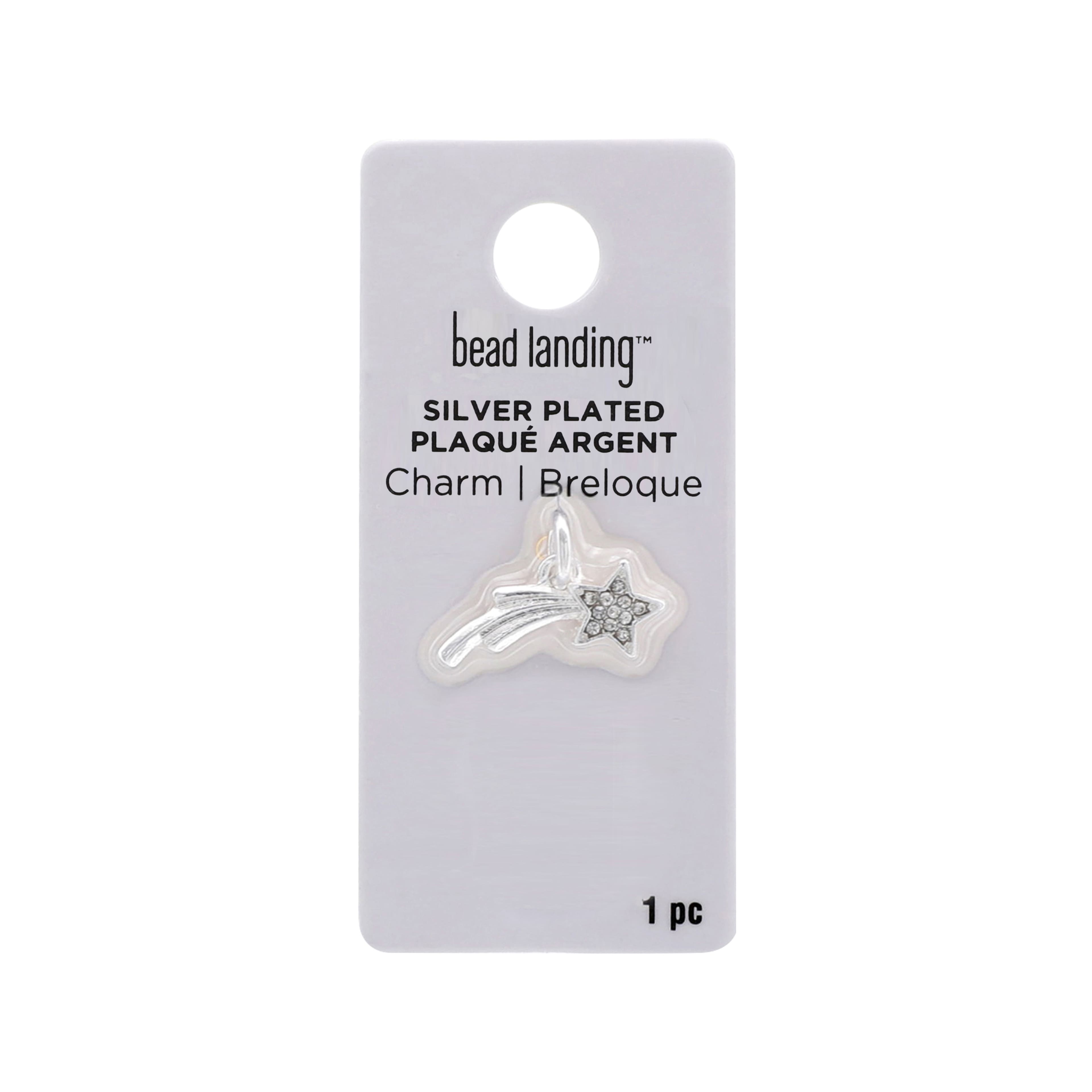 Silver Plated Shooting Star Charm by Bead Landing&#x2122;