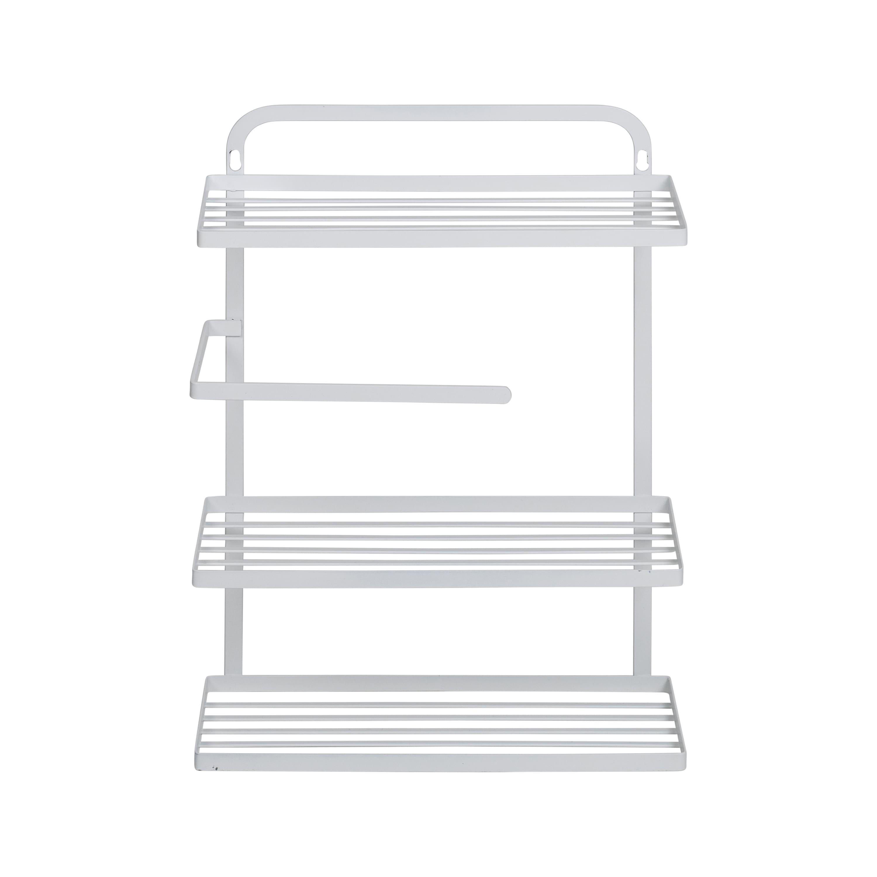 Honey Can Do White Spice Rack & Paper Towel Holder