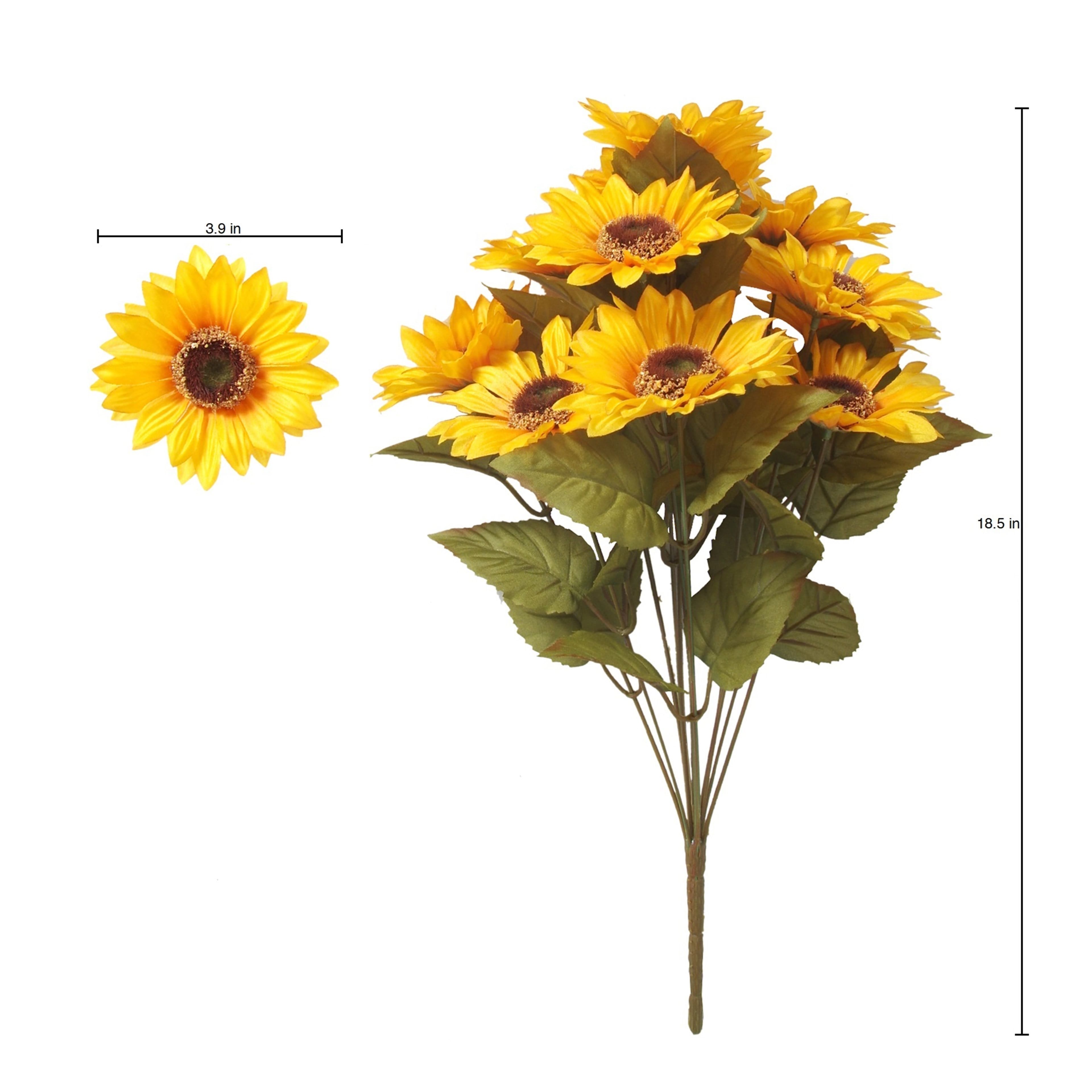 18.5&#x22; Basic Small Cream Sunflower Bush by Ashland&#xAE;