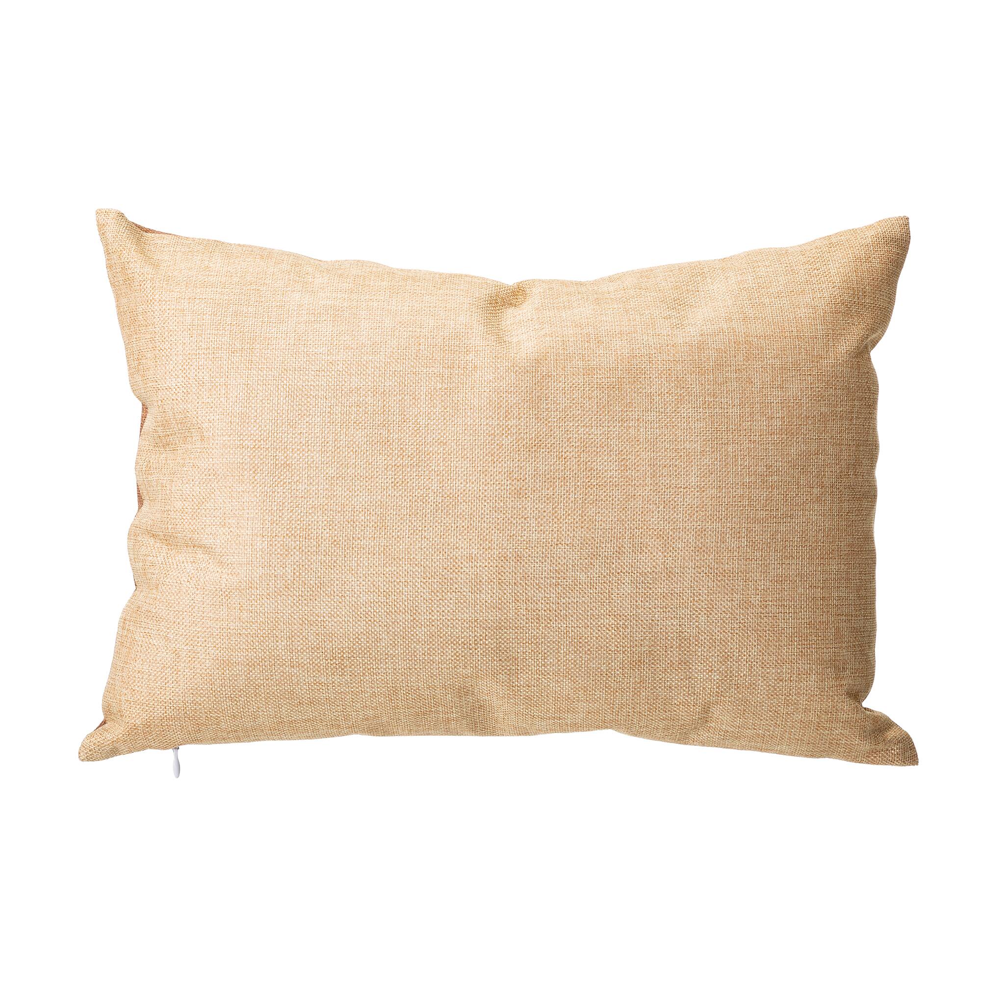 Glitzhome® Faux Burlap Happy Halloween Pumpkin Pillow
