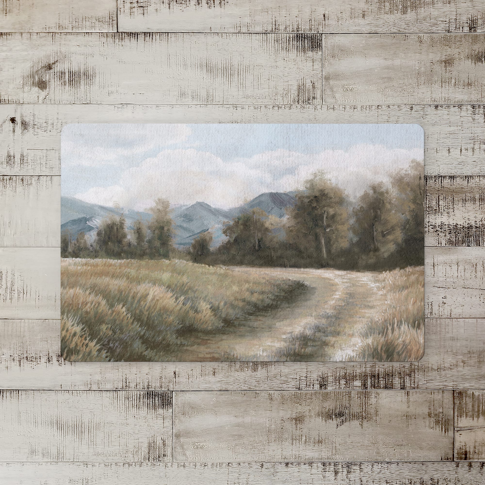 18" x 27" Treeline Mountains Country Road Floor Mat