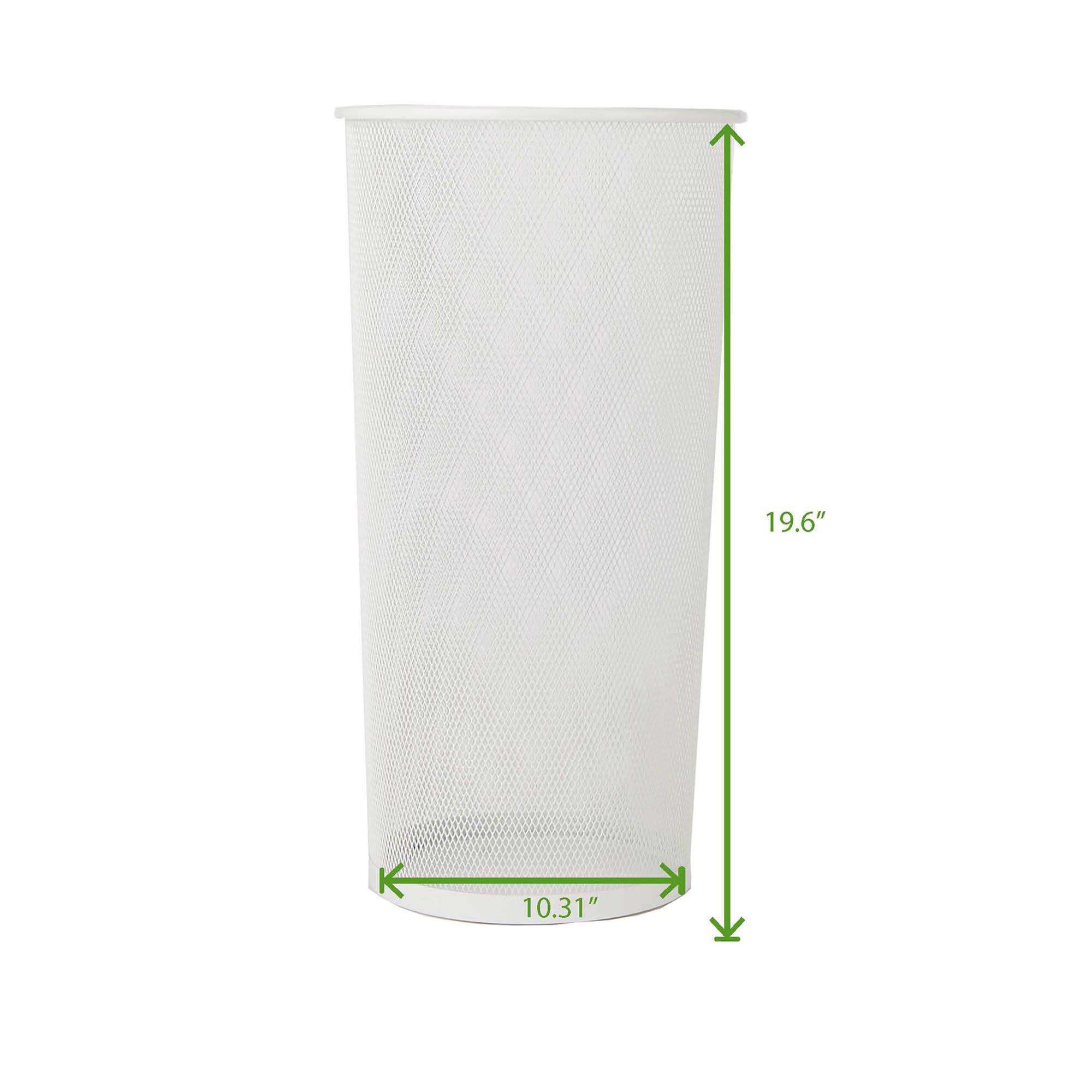 Mind Reader White Metal Mesh Umbrella Holder Basket