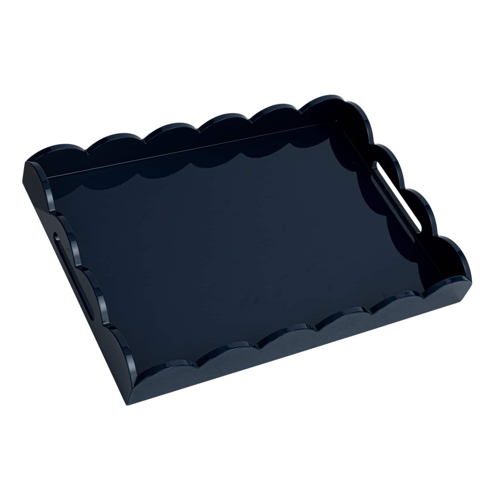 Hello Honey&#xAE; 20.5&#x22; Wide Navy Wood Tray