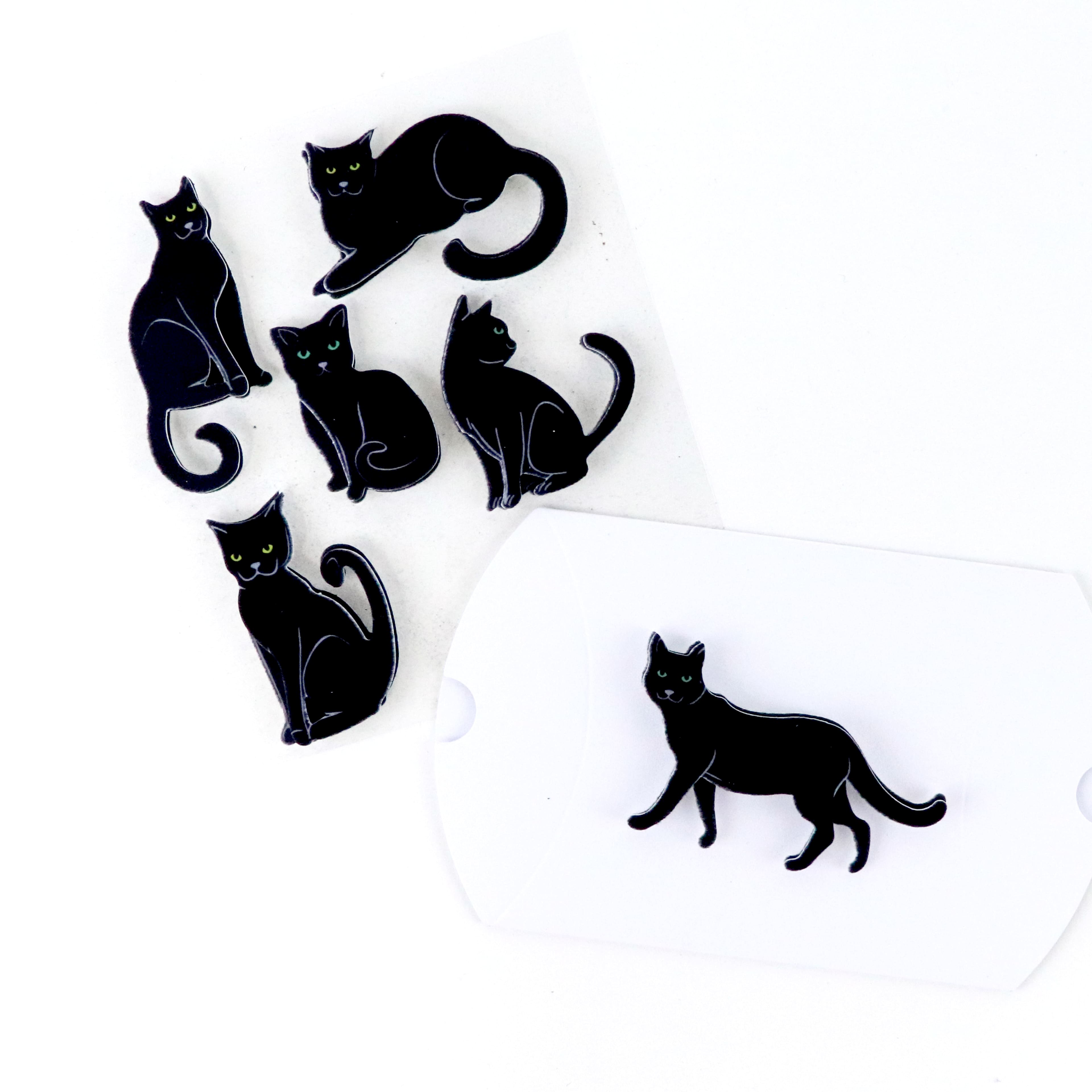 Felt Black Cat Stickers by Recollections&#x2122;