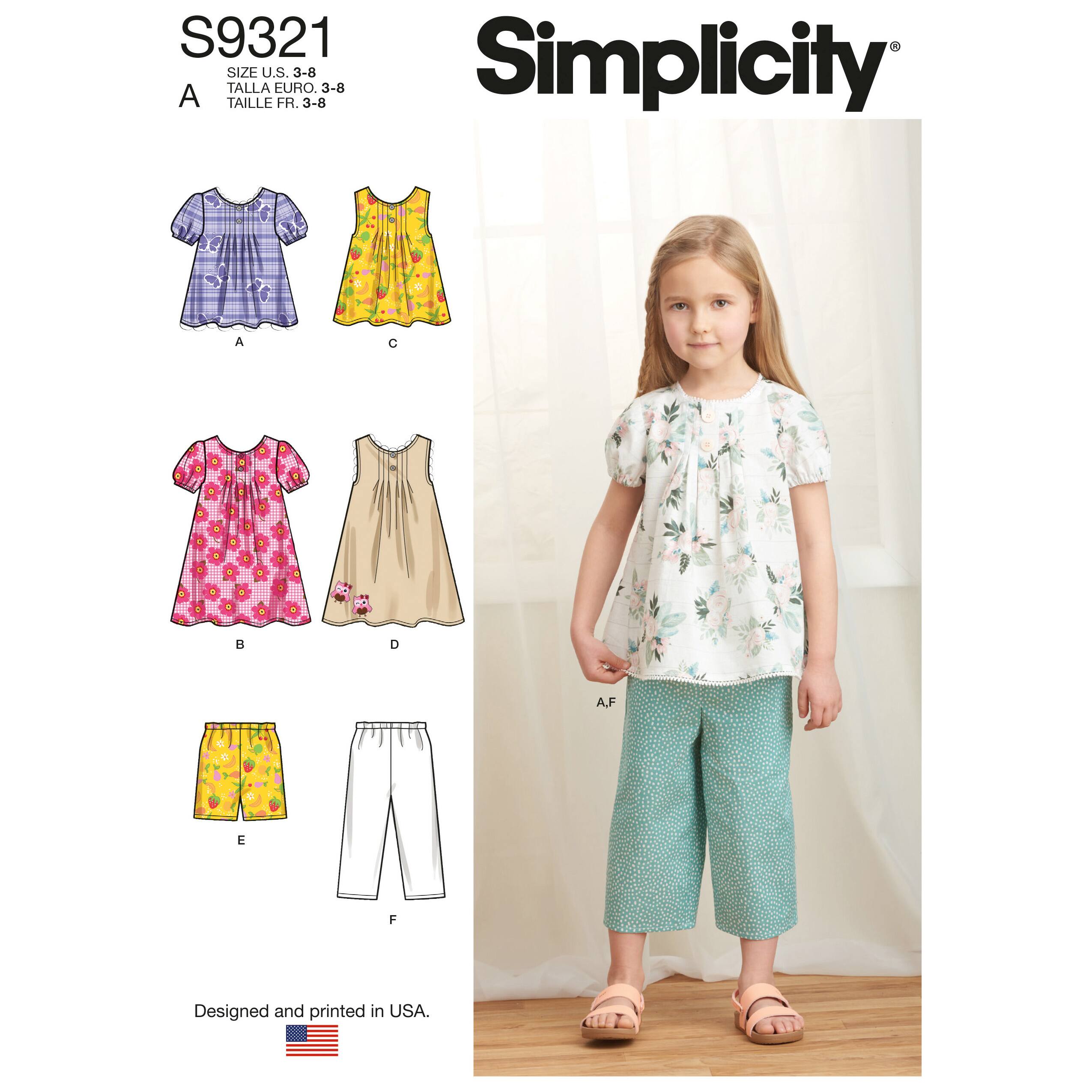 Simplicity® Sewing Pattern CS9321 (3-4-5-6-7-8) | Michaels®