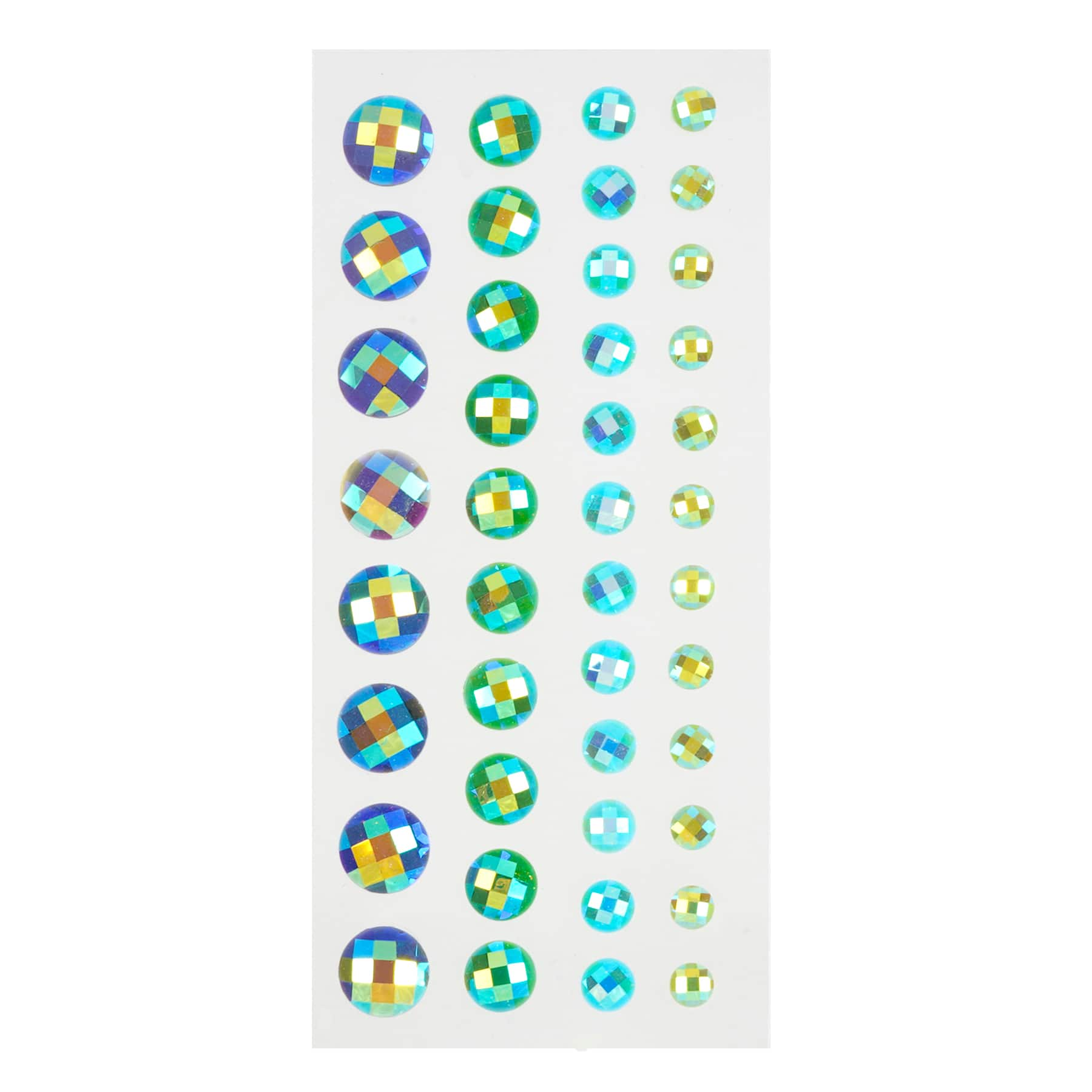 12 Pack: Blue Iridescent Gem Bling Stickers by Recollections&#x2122;