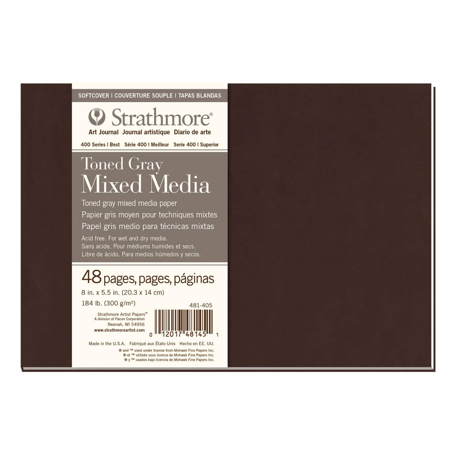 Strathmore&#xAE; 400 Series Softcover Toned Gray Mixed Media Art Journal