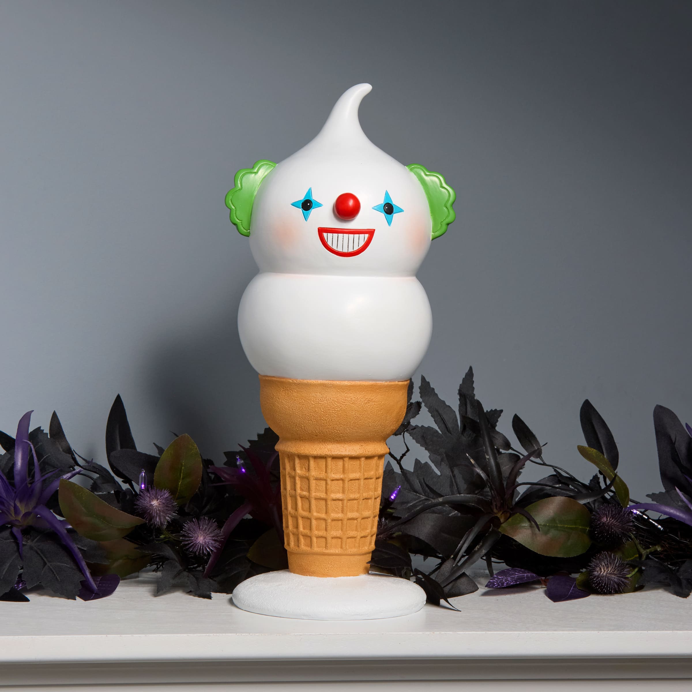 14&#x22; Creepy Clown i-Scream Cone Tabletop Figurine