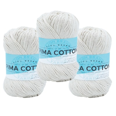 3 Pack Lion Brand® Pima Cotton Yarn