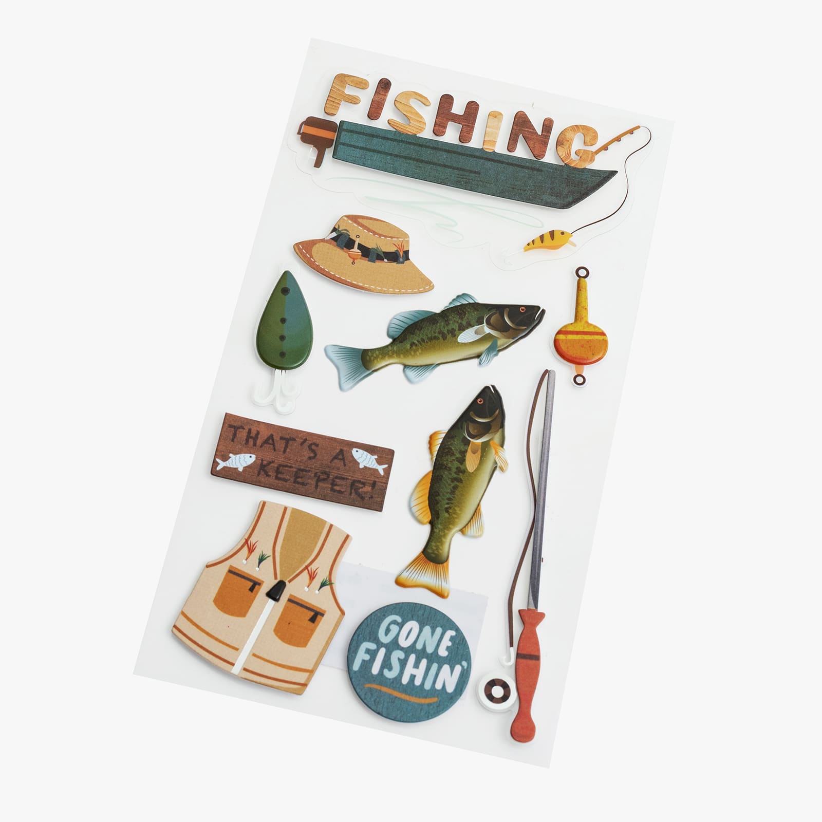 Recollections Fishing Stickers - each