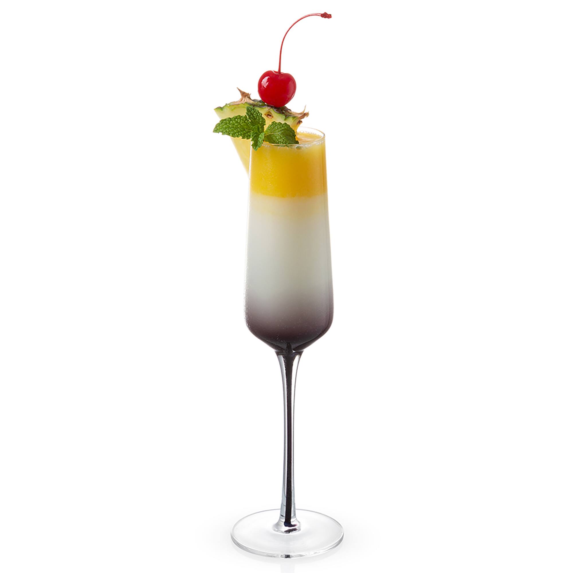 JoyJolt&#xAE; 7.3oz. Black Swan Champagne Glasses, 2ct.
