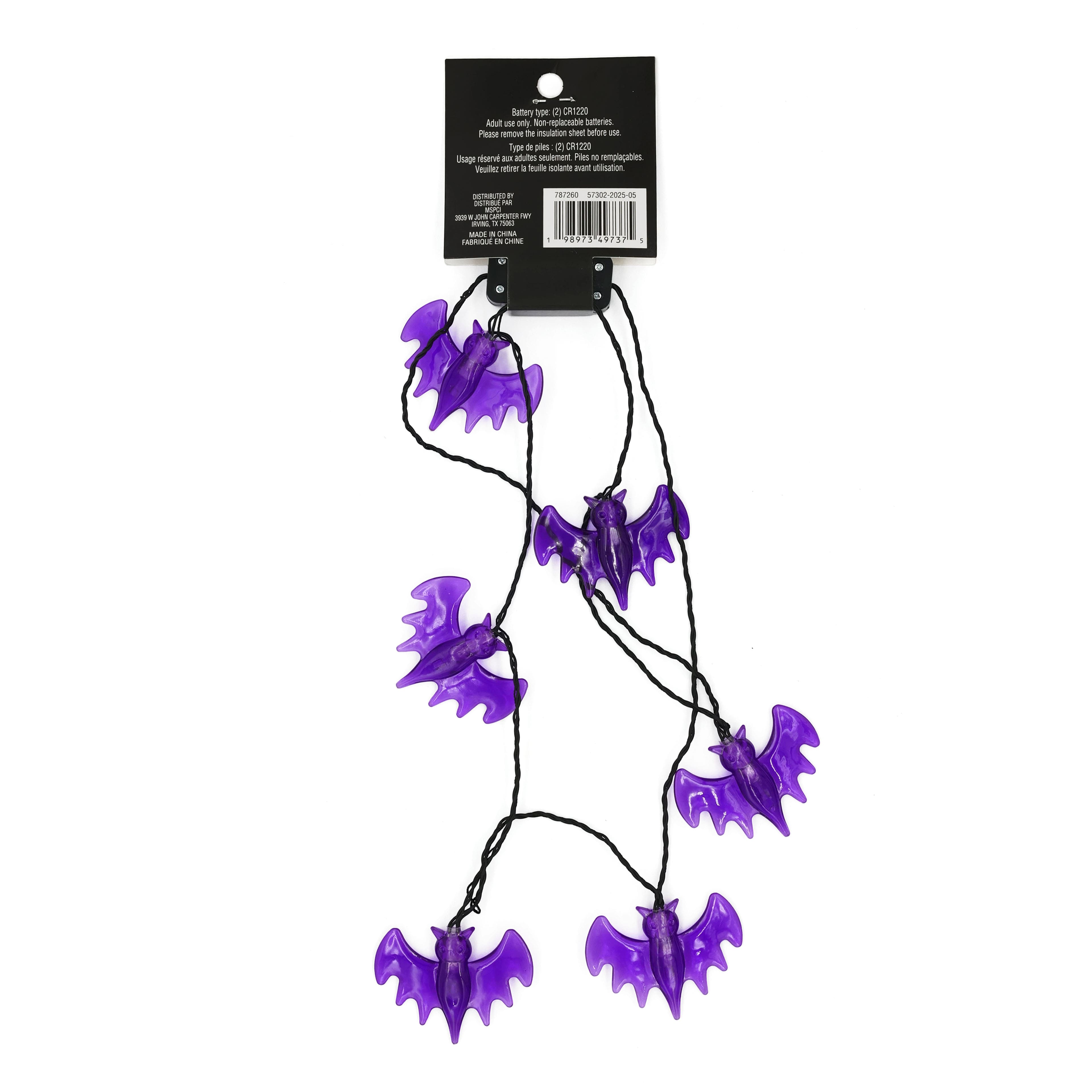 Purple Bats Light-Up Necklace by Celebrate It&#x2122;