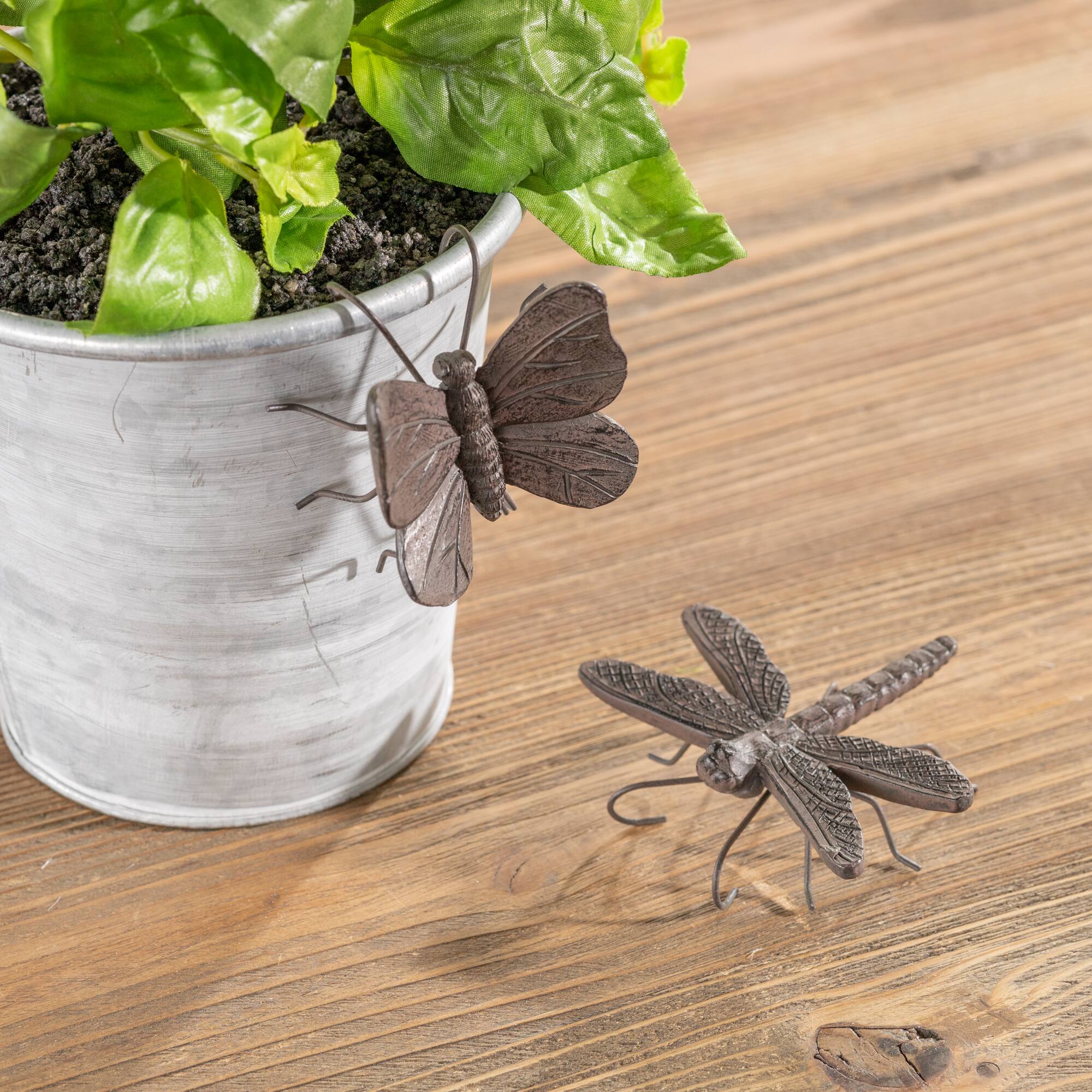 Dragonfly &#x26; Butterfly Insect Pot Sitters Set