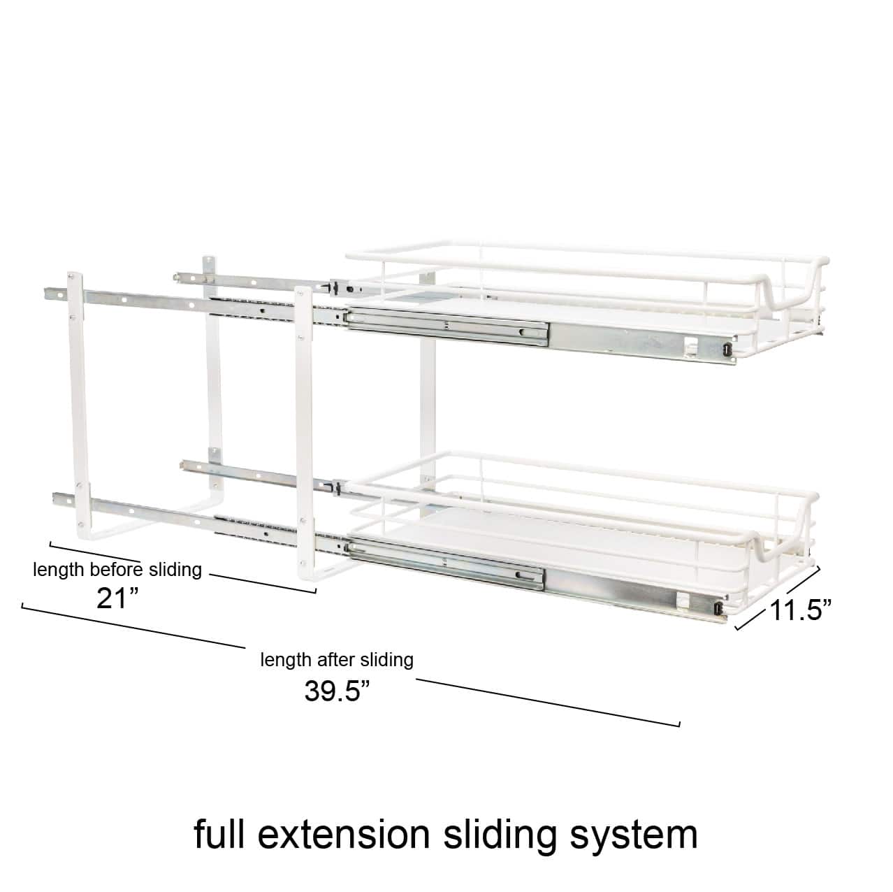 Household Essentials Glidez 2-Tier Cabinet Organizer