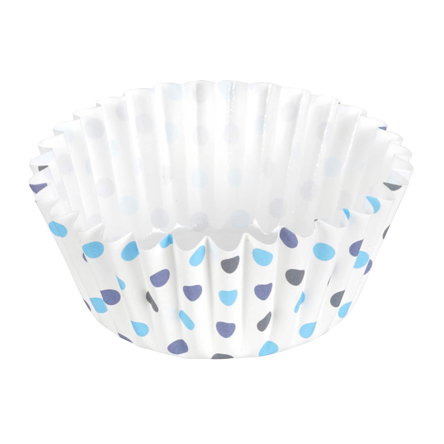 12 Packs: 36 ct. (432 total) Multi Blue Polka Dot Grease Resistant Baking Cups by Celebrate It&#xAE;