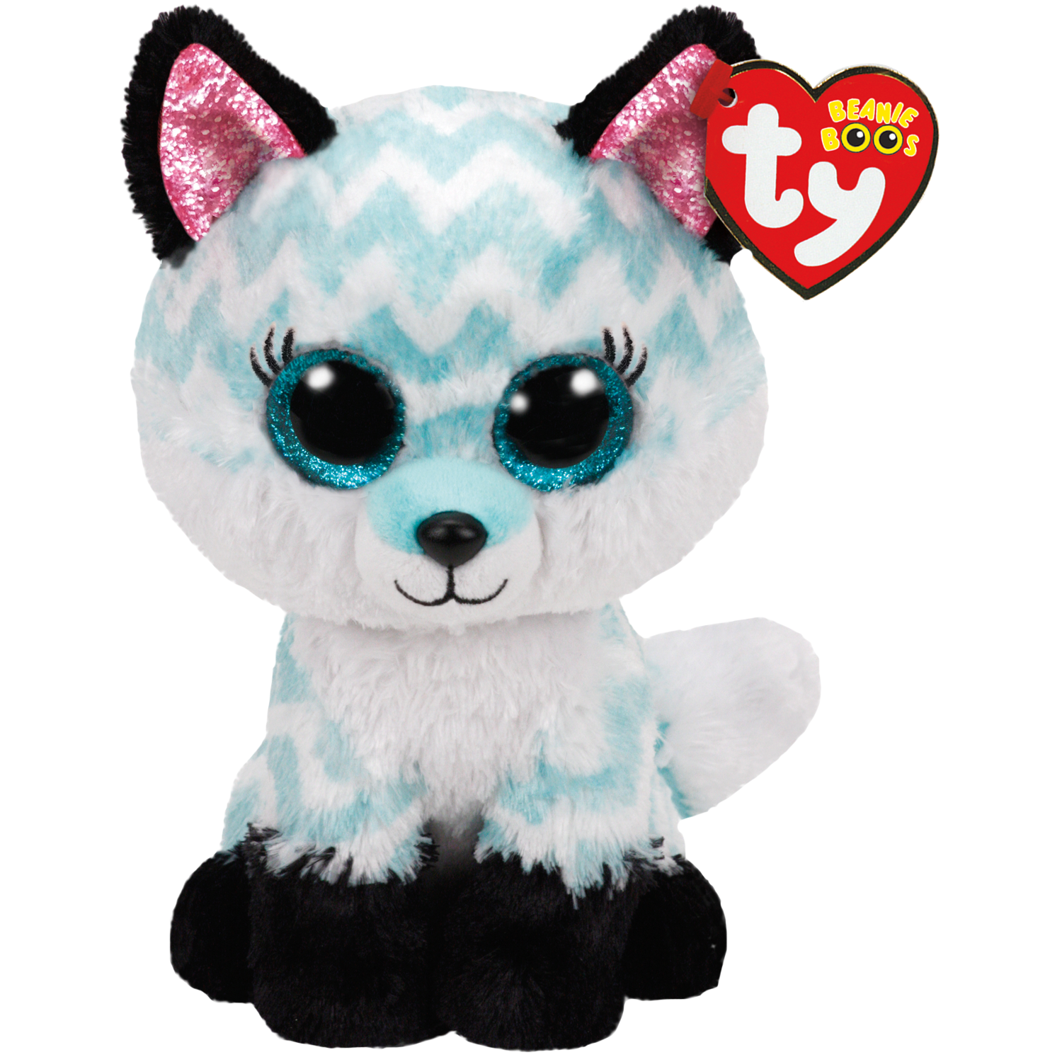Ty Beanie Boos™ Atlas Aqua Chevron Fox, Regular